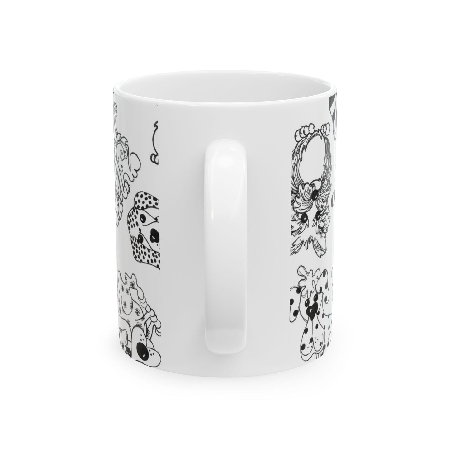 Doodle Dogs White Cup