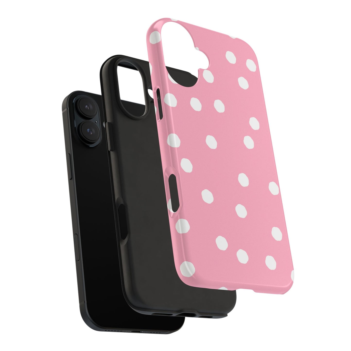 Jumbo Dots Pink / White Phone Case