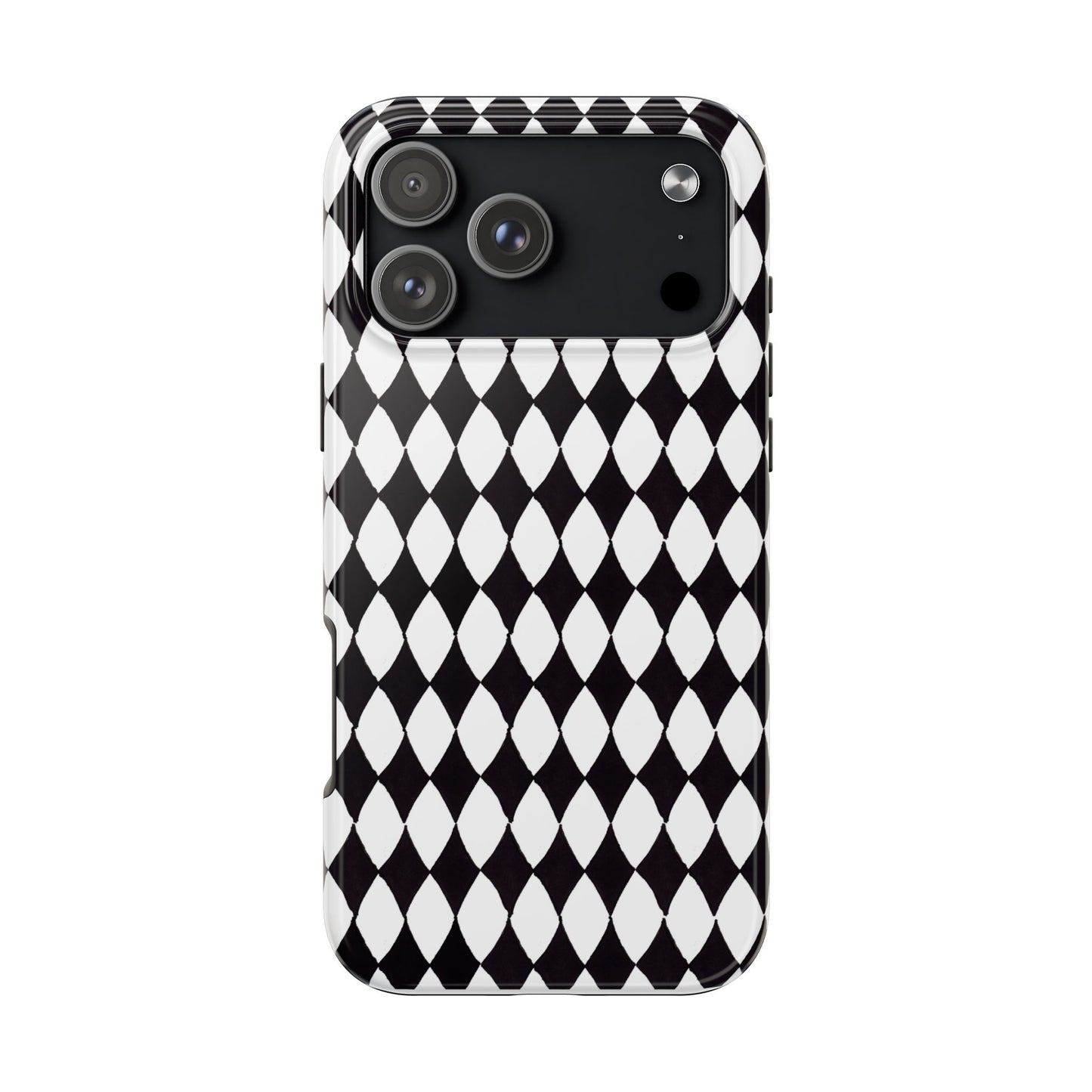 Diamond White / Black Phone Case
