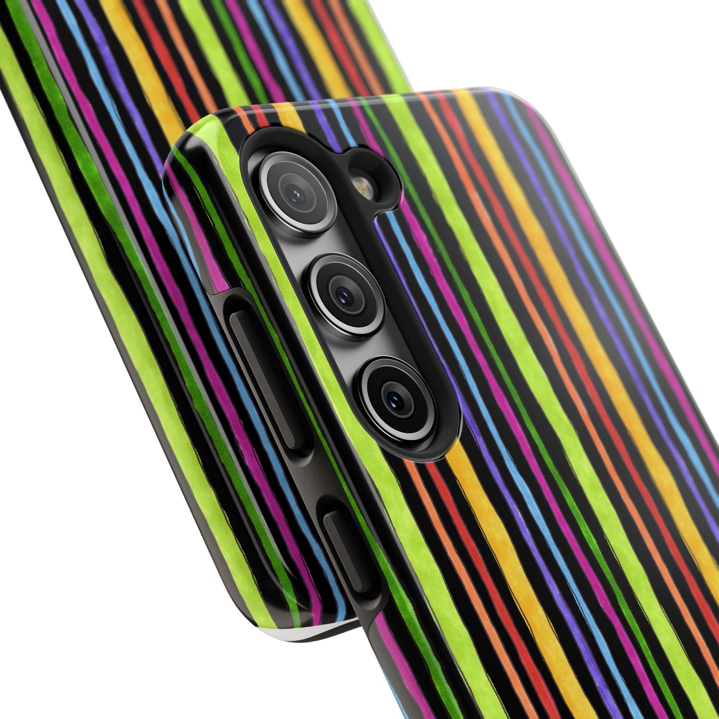 Stripe Fancy Black Phone Case