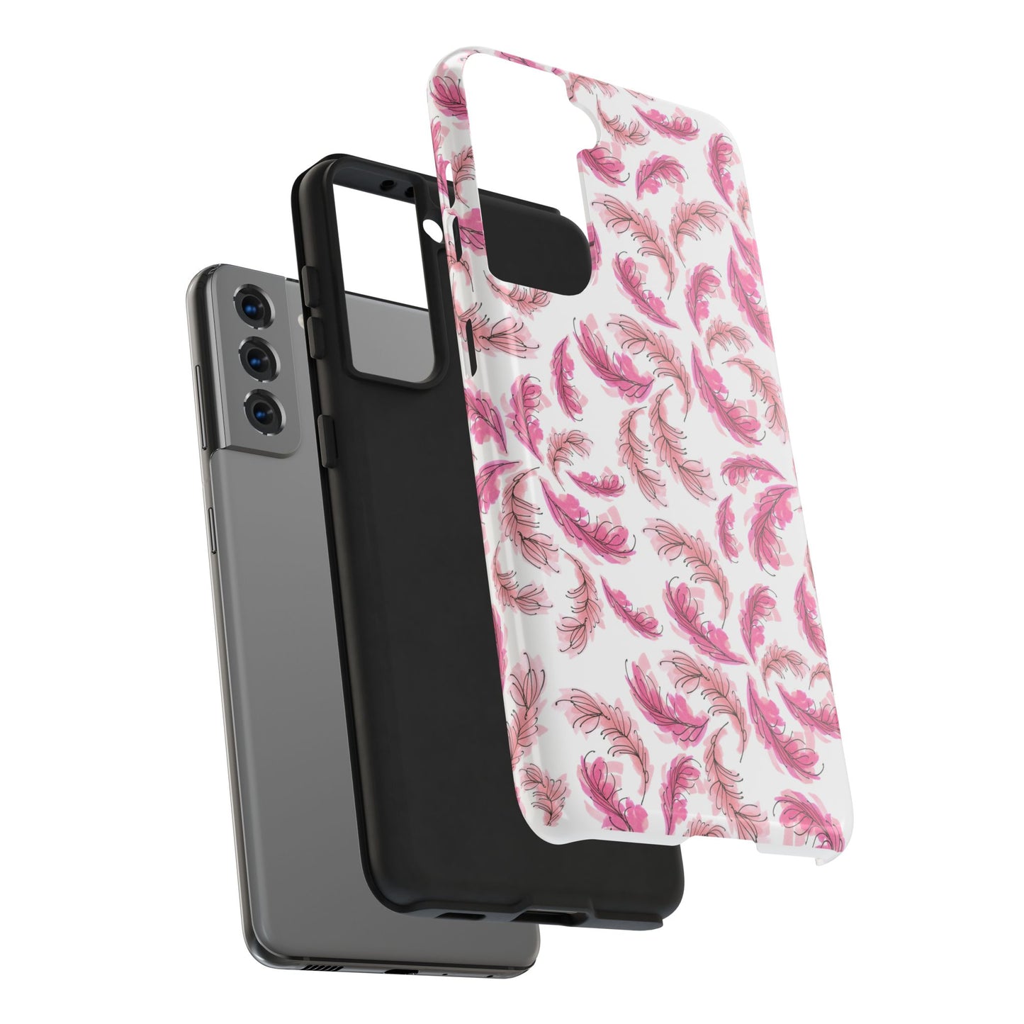 Flam Feathers White Phone Case