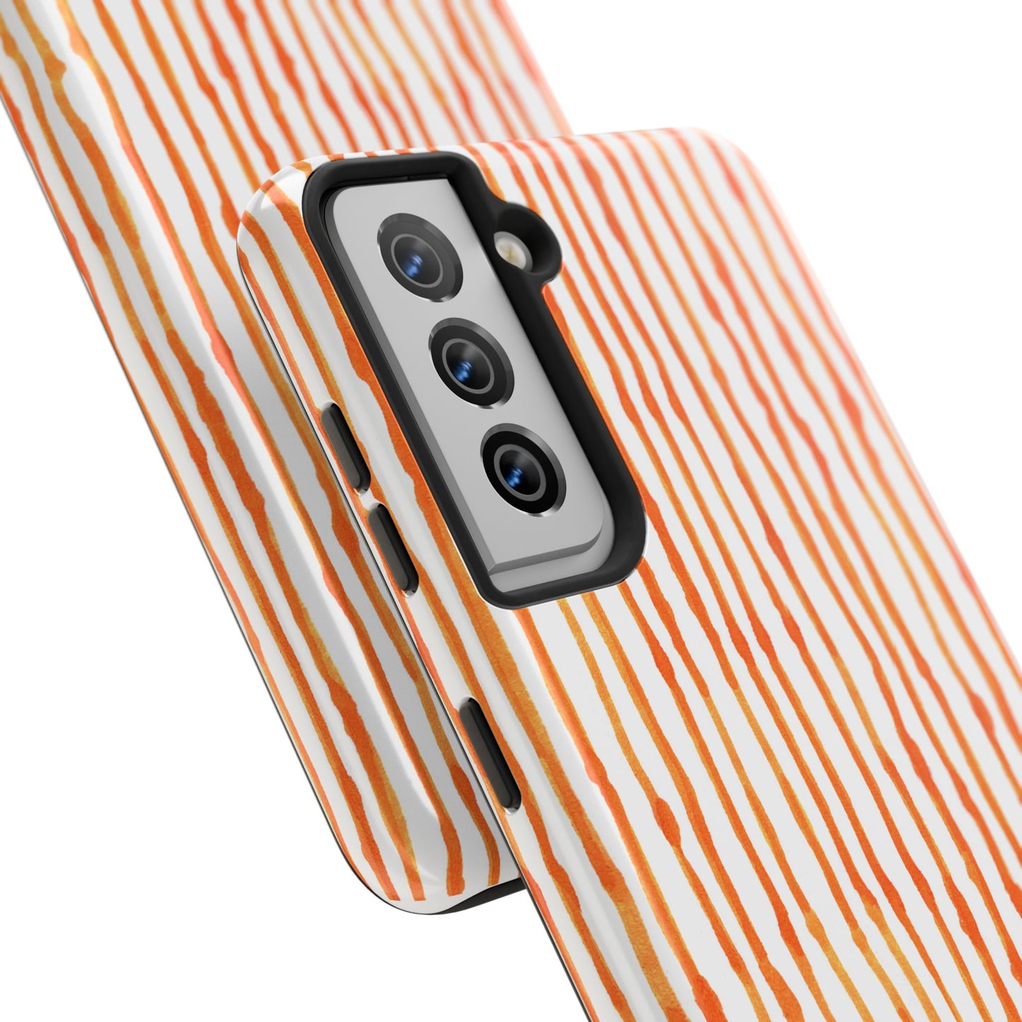 Faux Seersucker Orange / White Phone Case