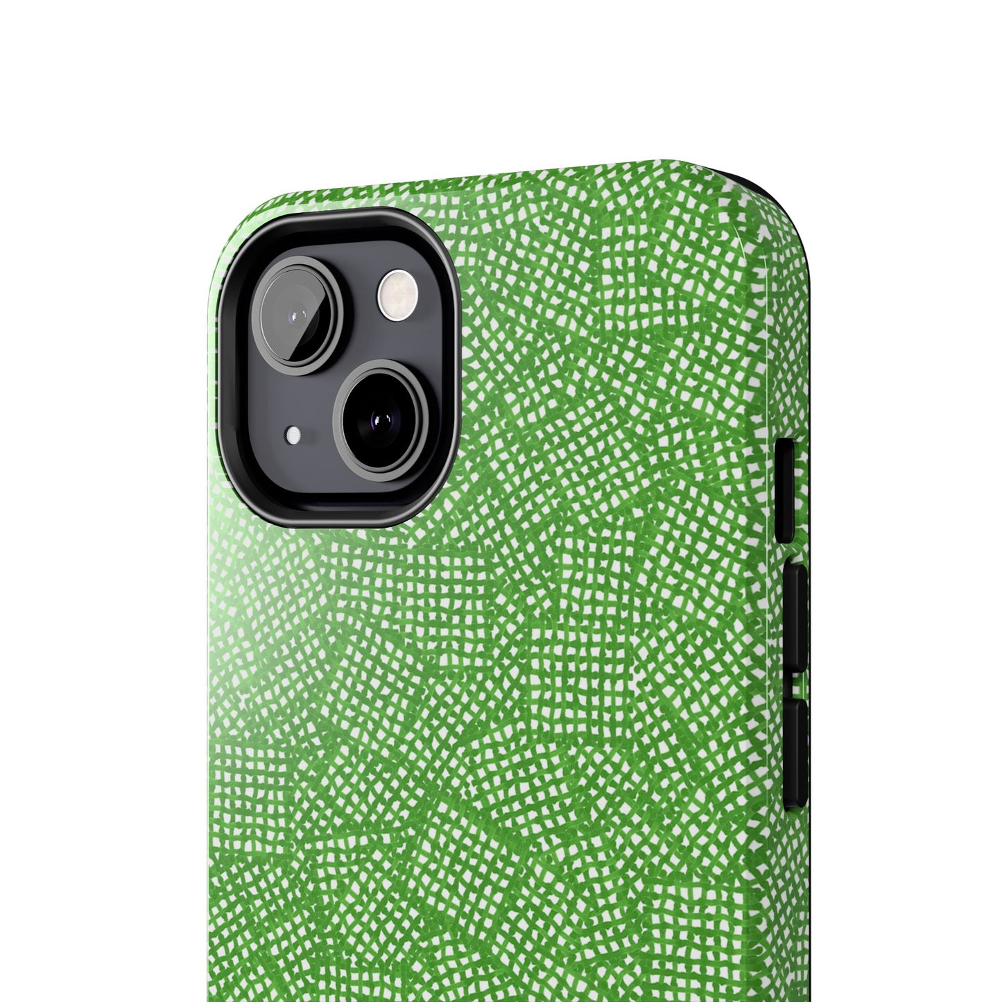 Check Patch Small Green Phone Case