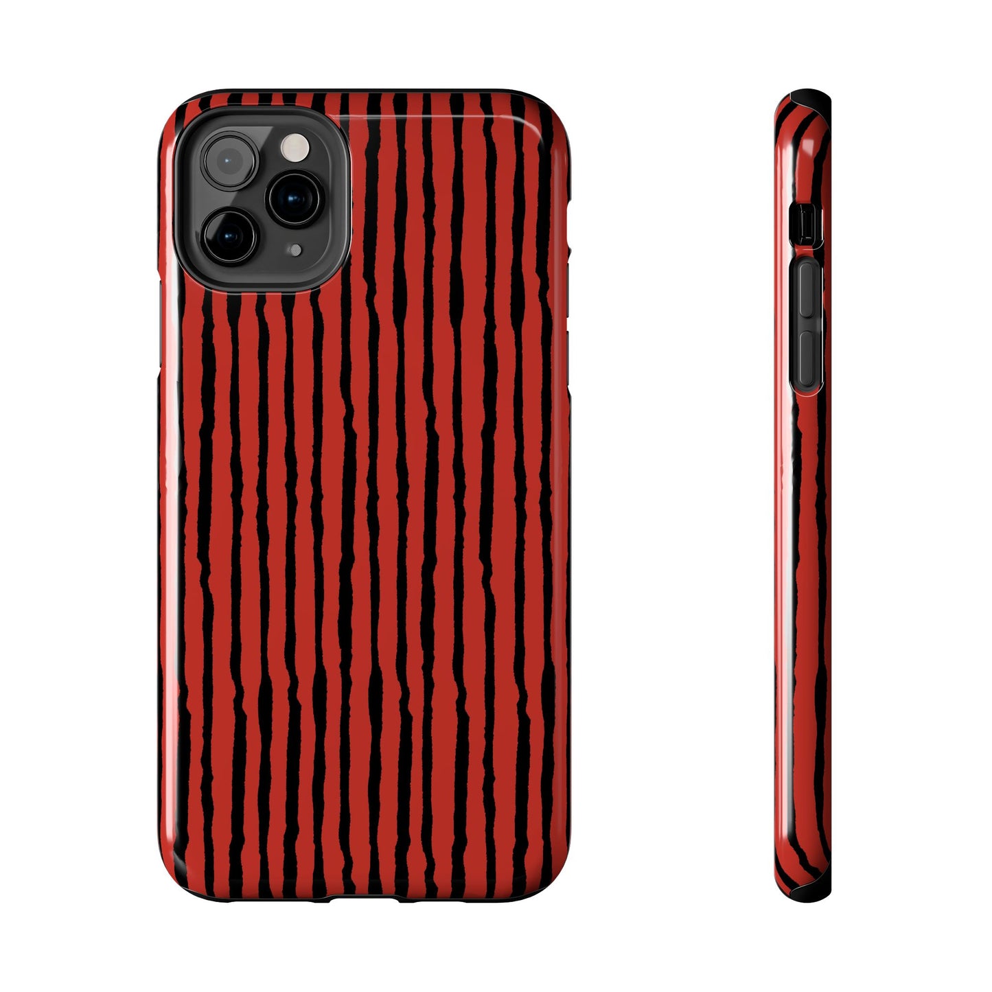 Sorta Stripe Red / Black Phone Case