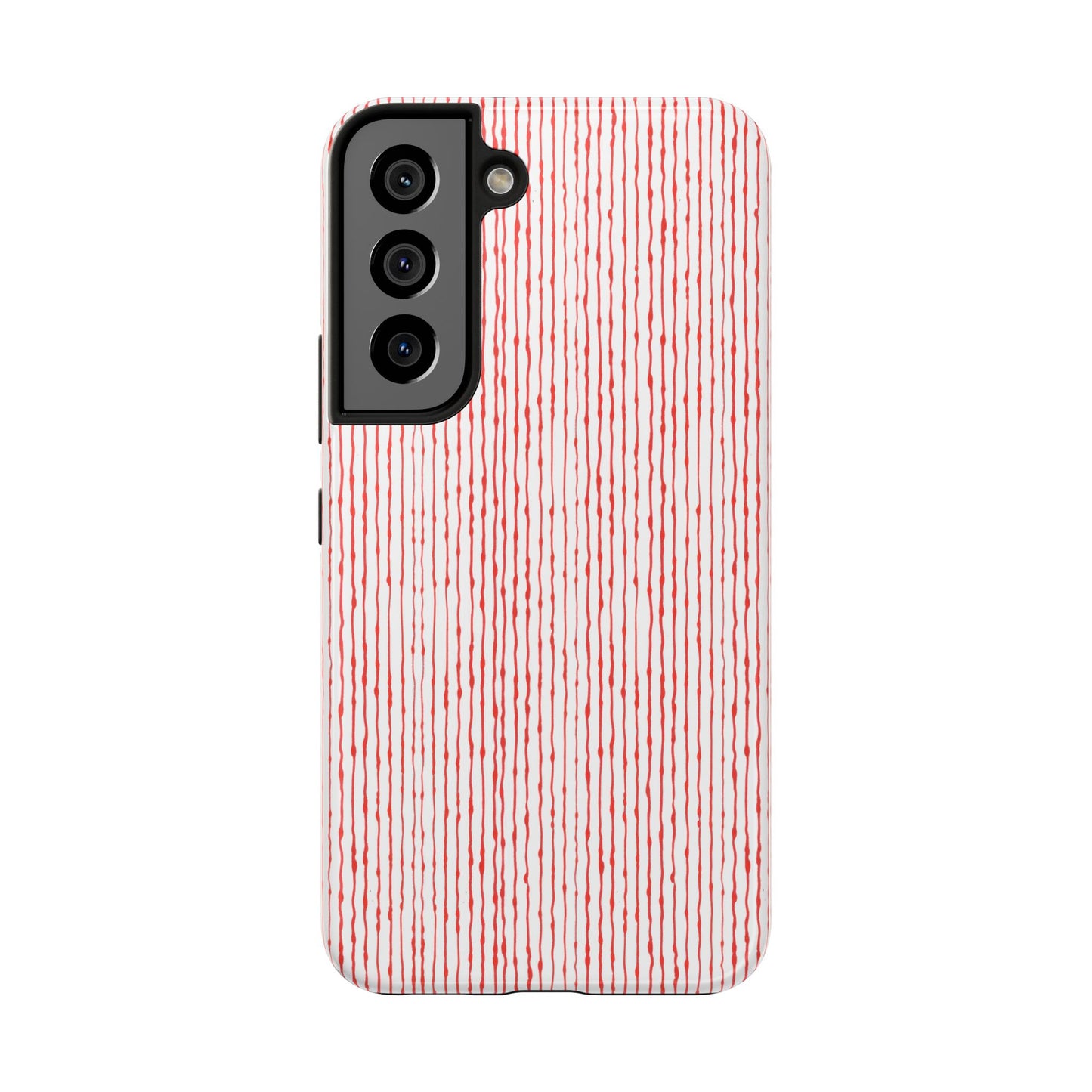 Faux Seersucker White / Red Phone Case