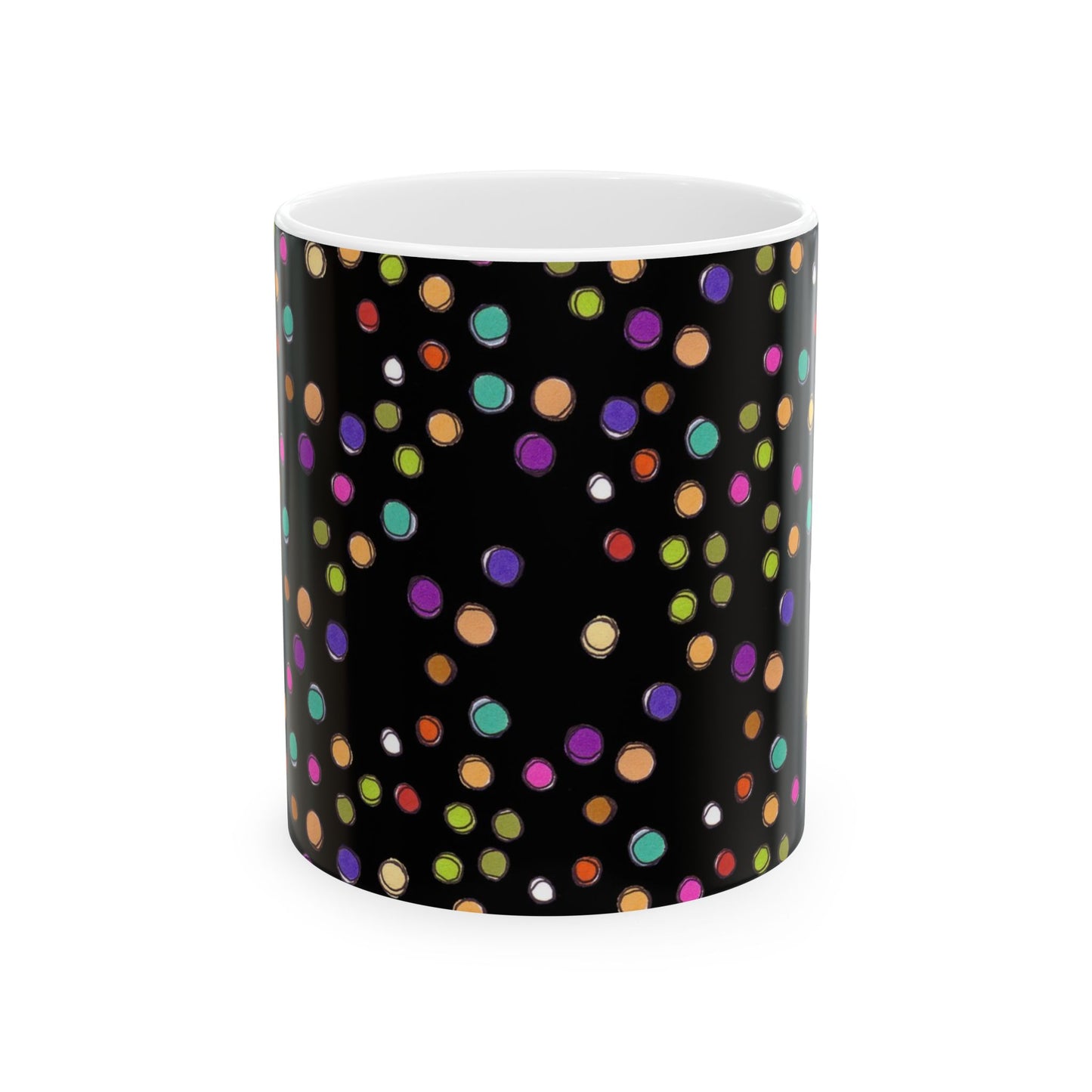 Dog Dots Black / Multi Cup