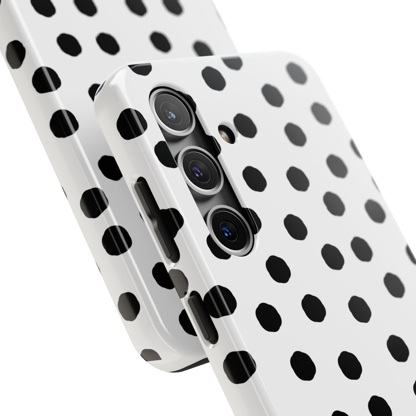 Jumbo Dots White / Black Phone Case