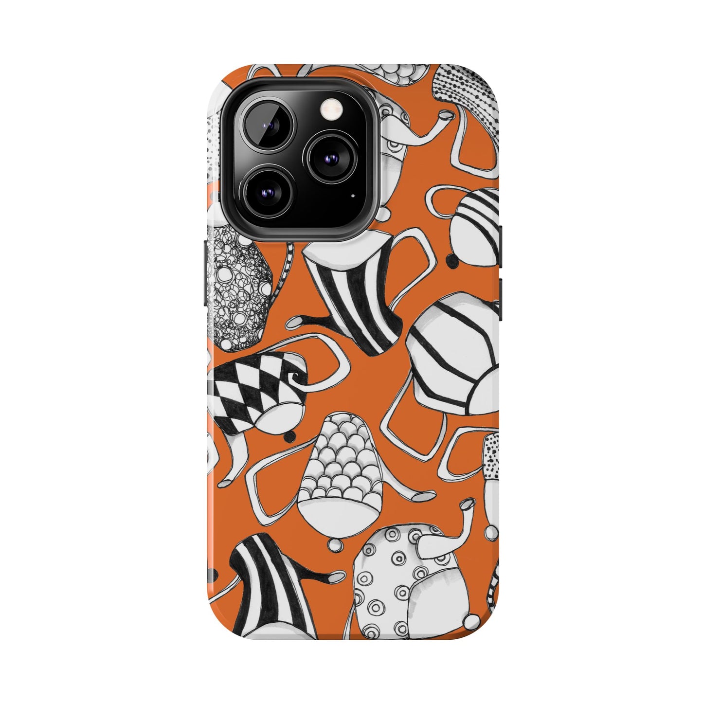 Coffee, Tea Anyone? Orange Phone Case