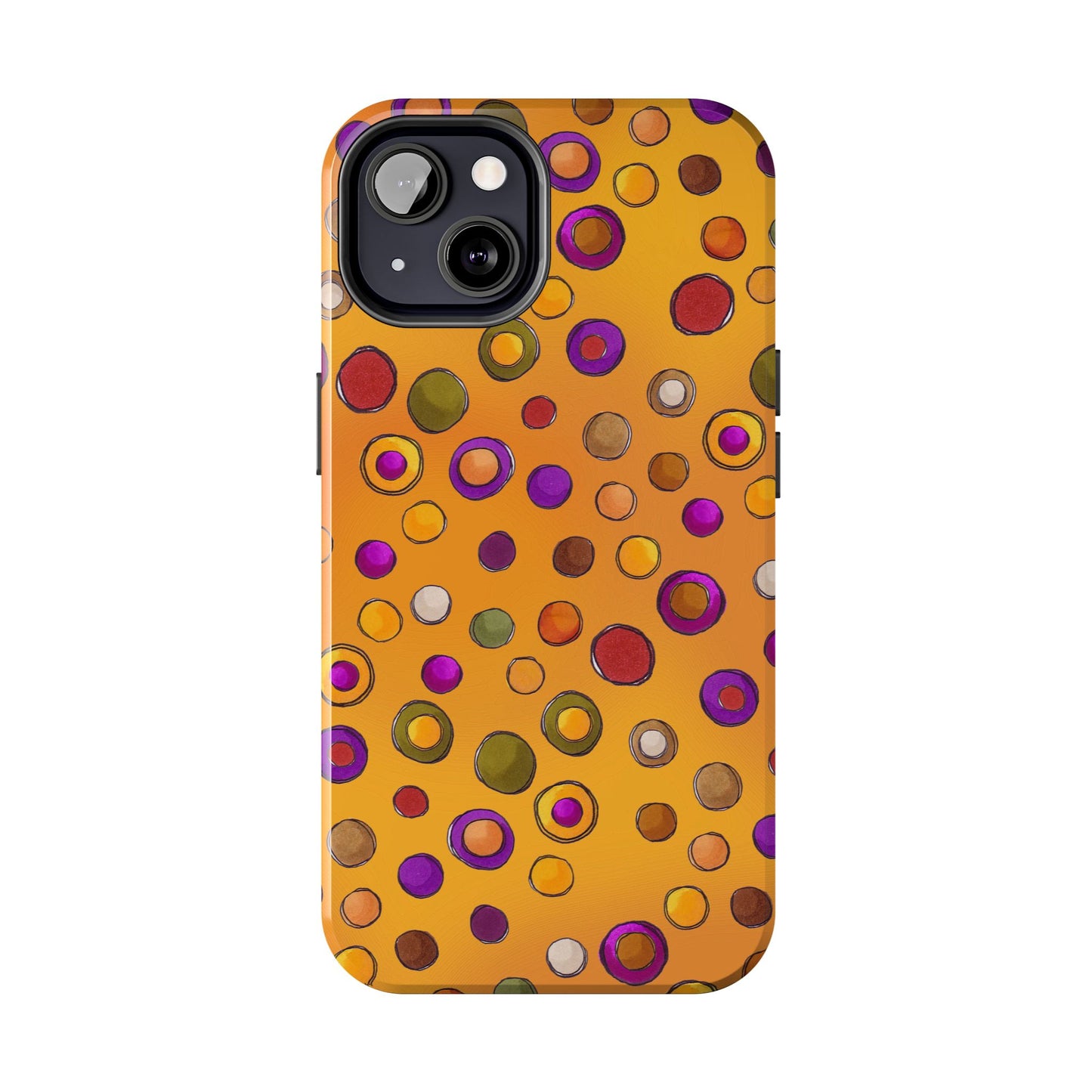 Double Dot Yellow Phone Case