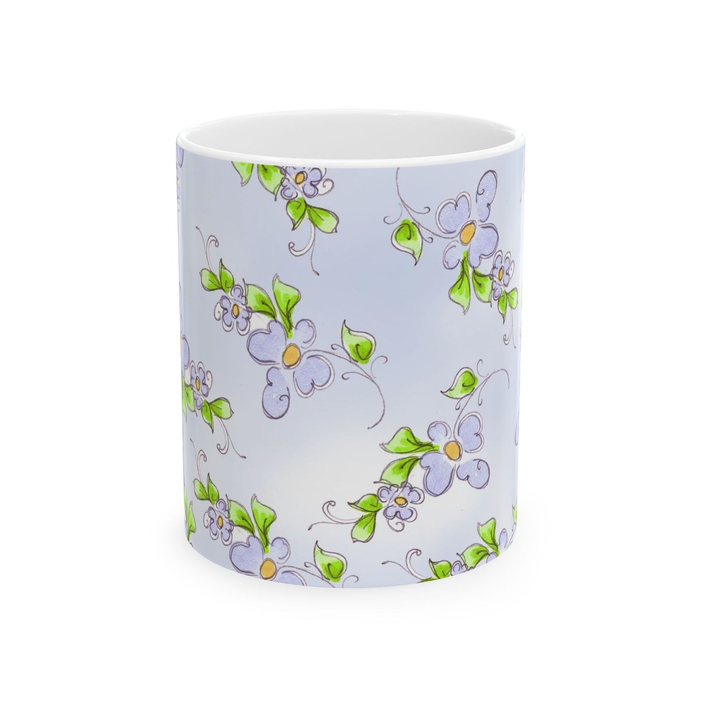 Forget Me Knots Blue Cup