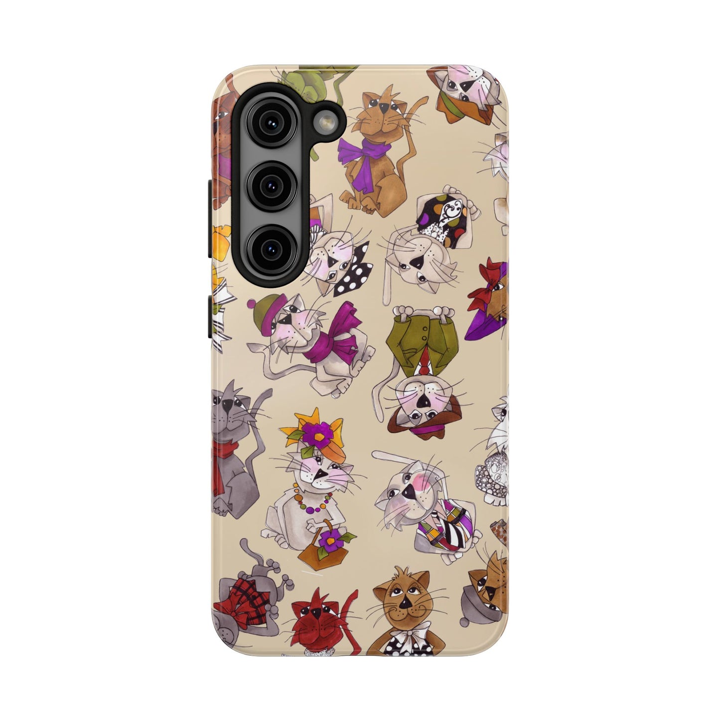 Spice Cats Tossed Muslin Phone Case