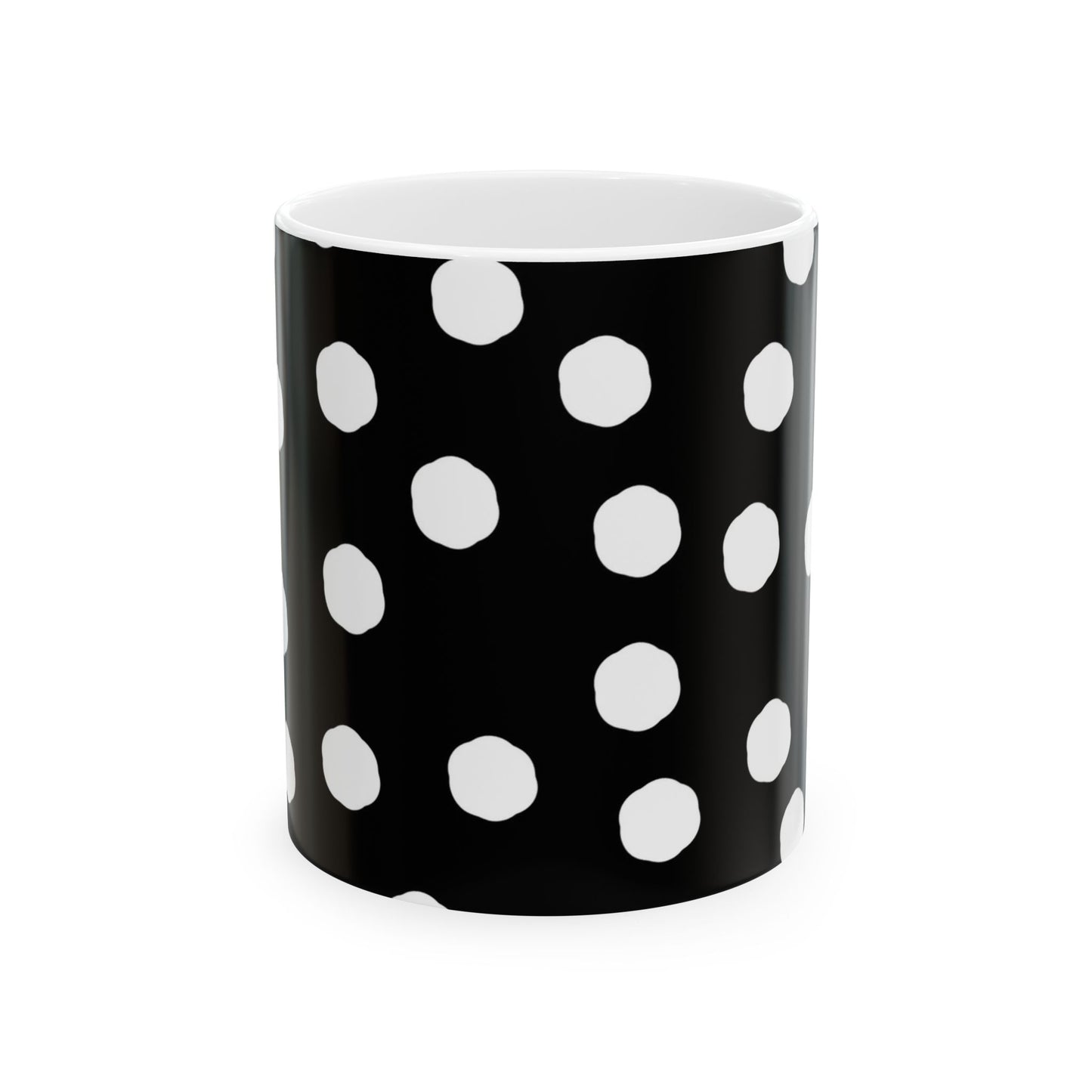Jumbo Dots Black / White Cup