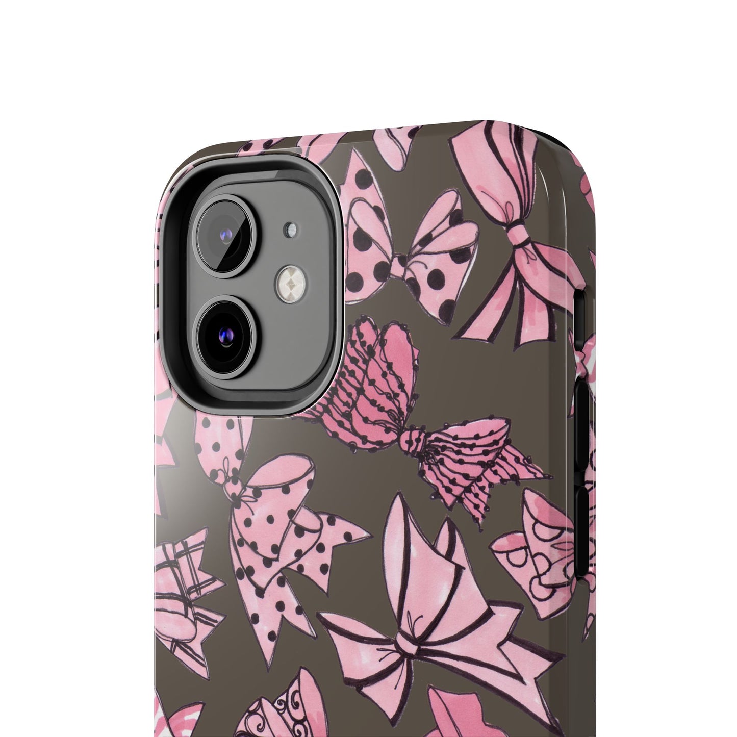 Blushing Bows Mocha Phone Case