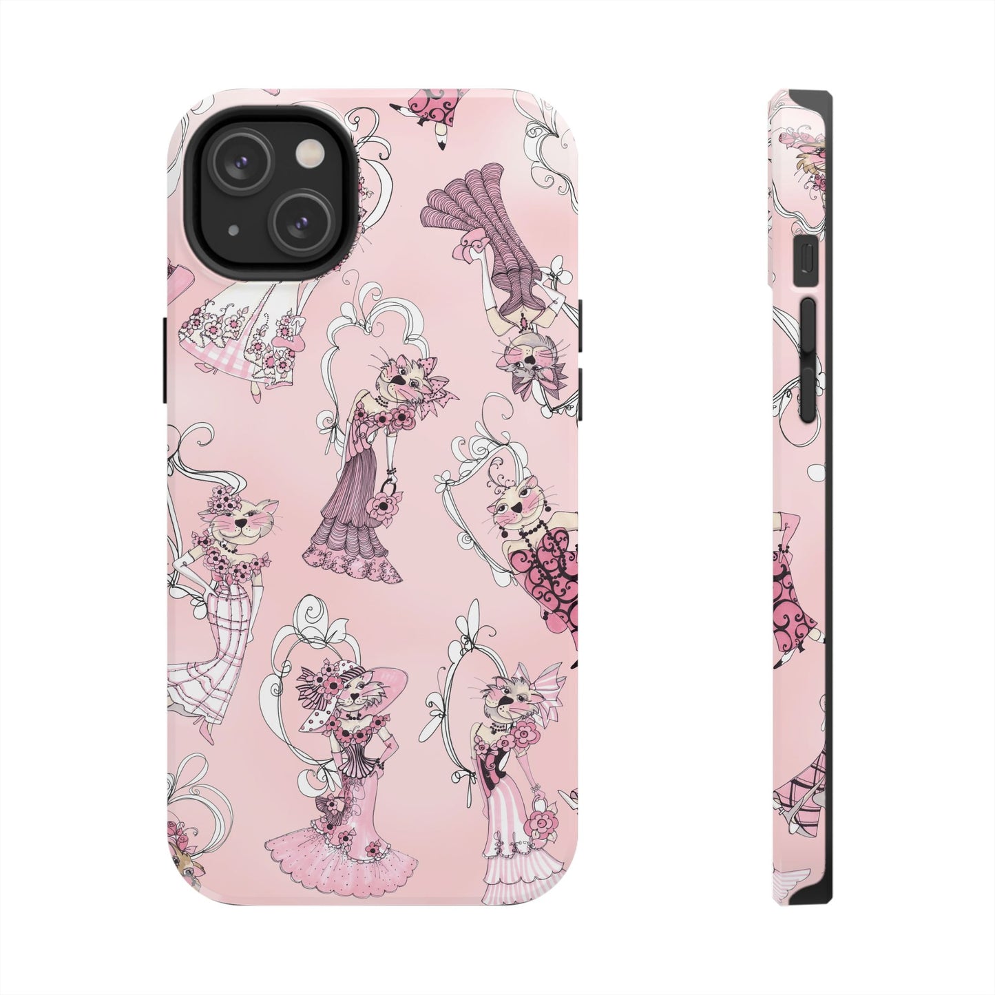 Lady Cats Tossed Phone Case