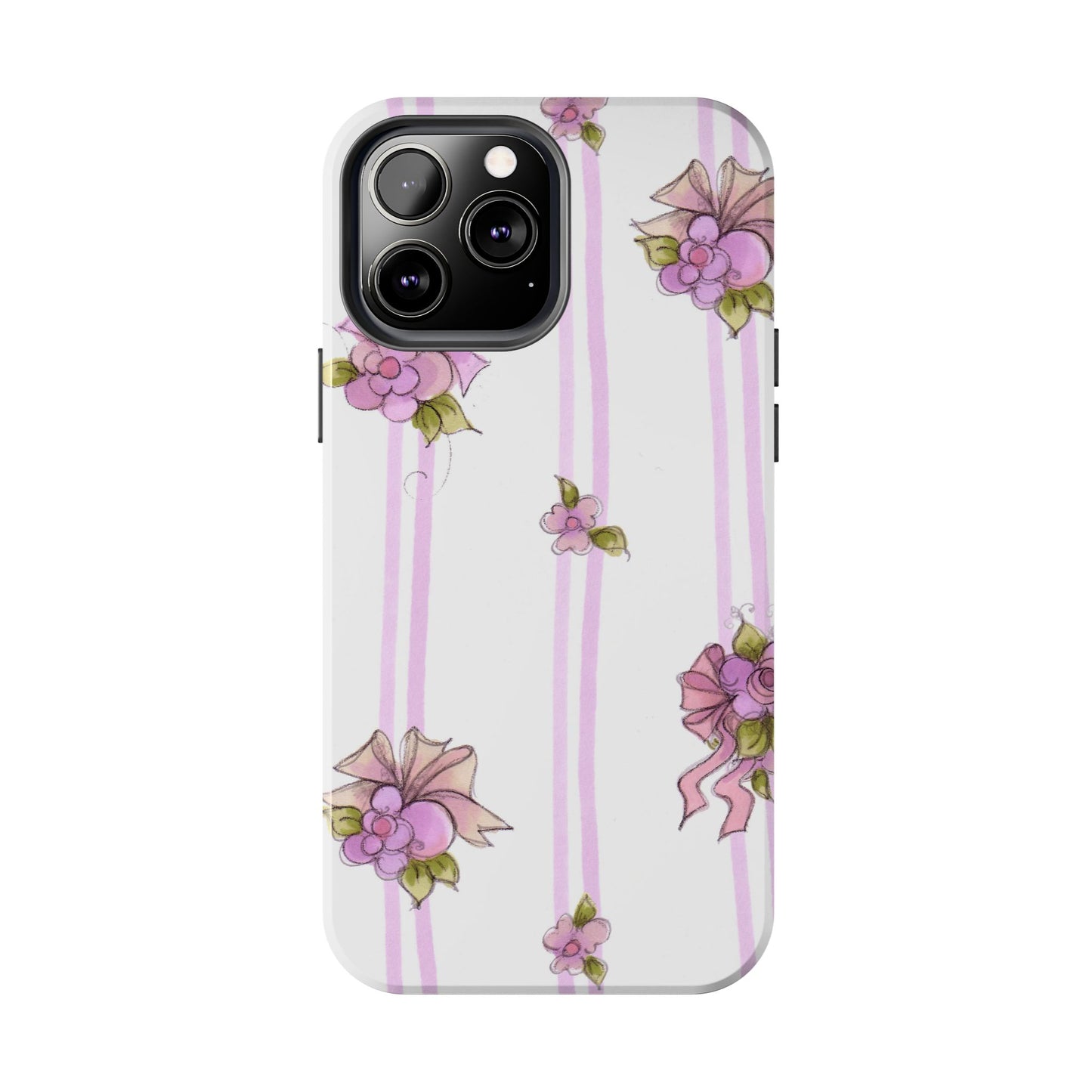 Flower Model Flower Stripe Phone Case