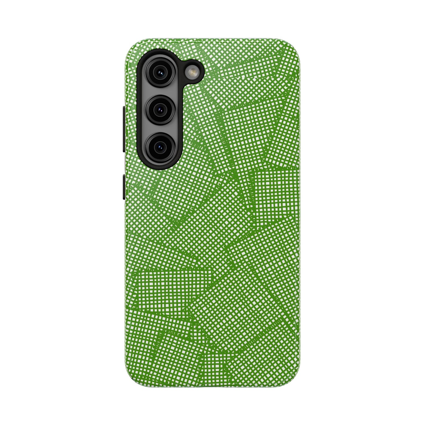 Check Patch Large Green Phone Case