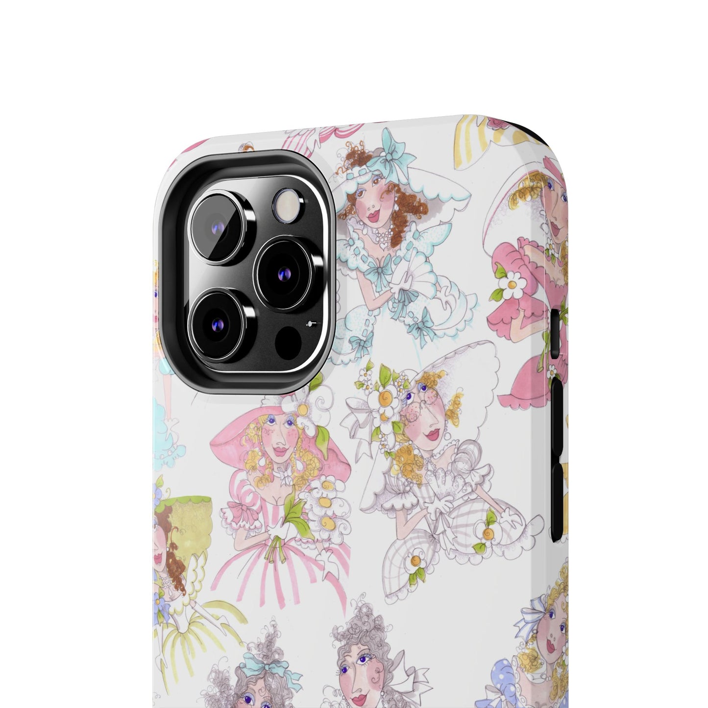 Tossed Belles White Phone Case