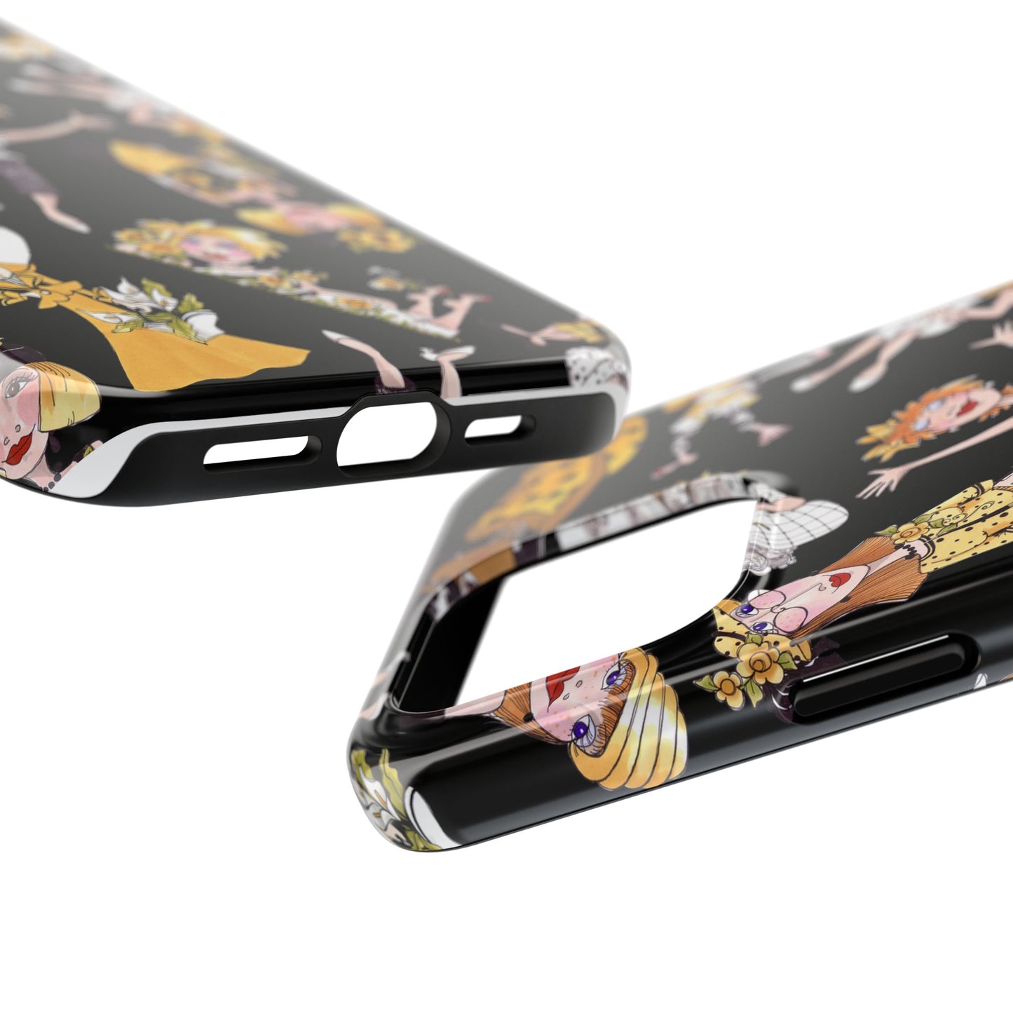 Bee Tossed Black Phone Case