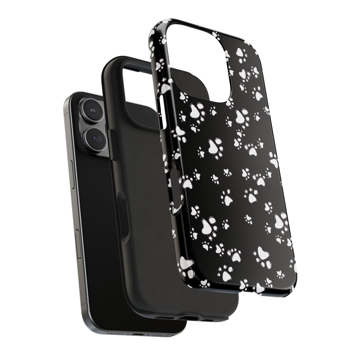 Paw Flakes Black Phone Case