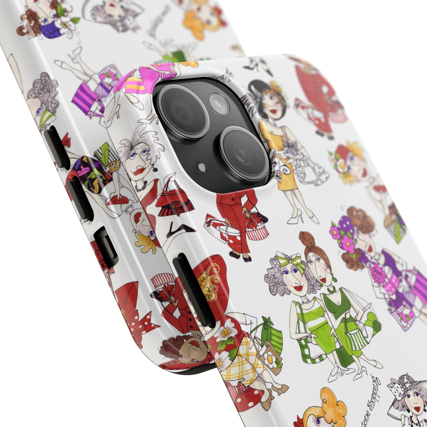 Gone Shopping Tossed White Phone Case