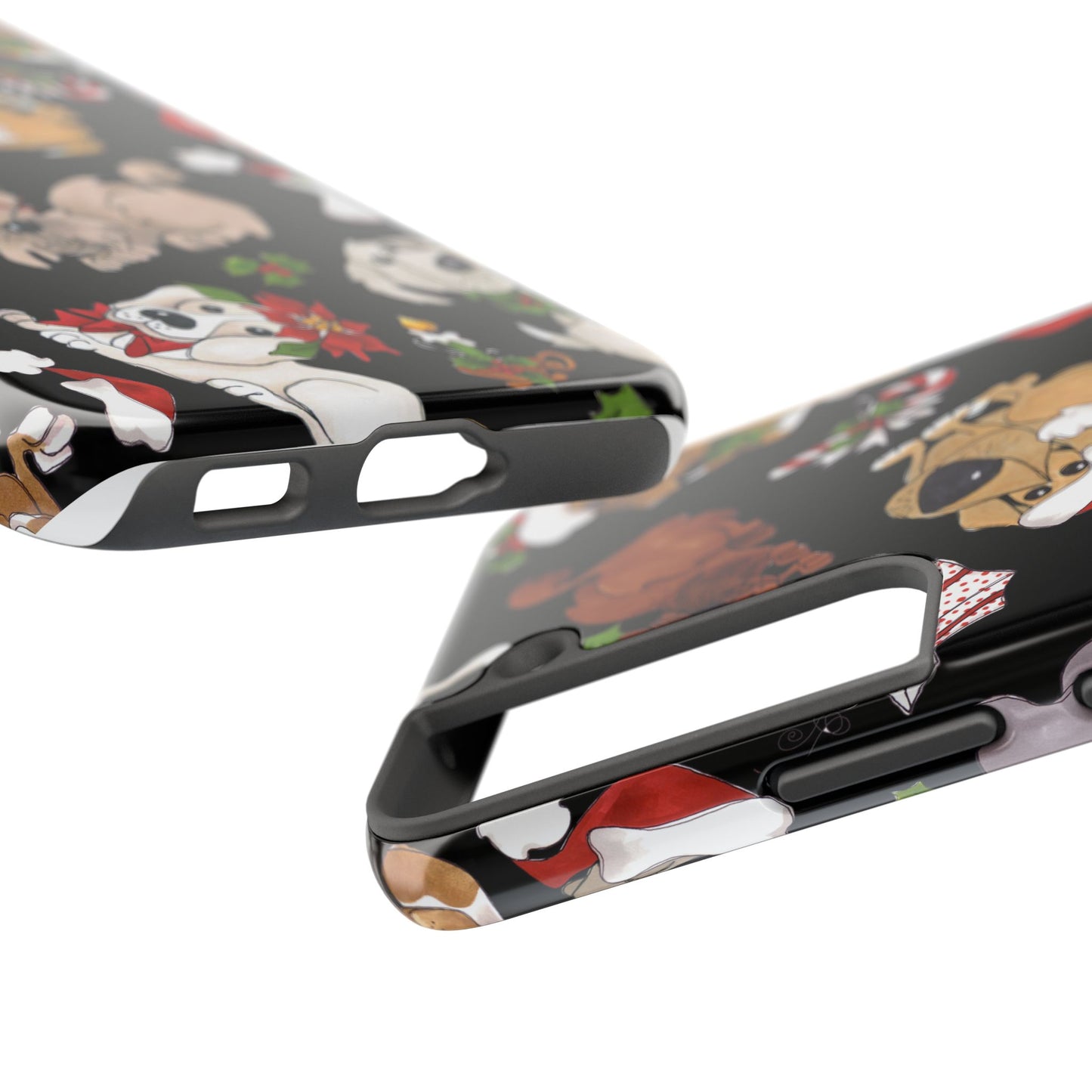 Doggie Toss Black Phone Case