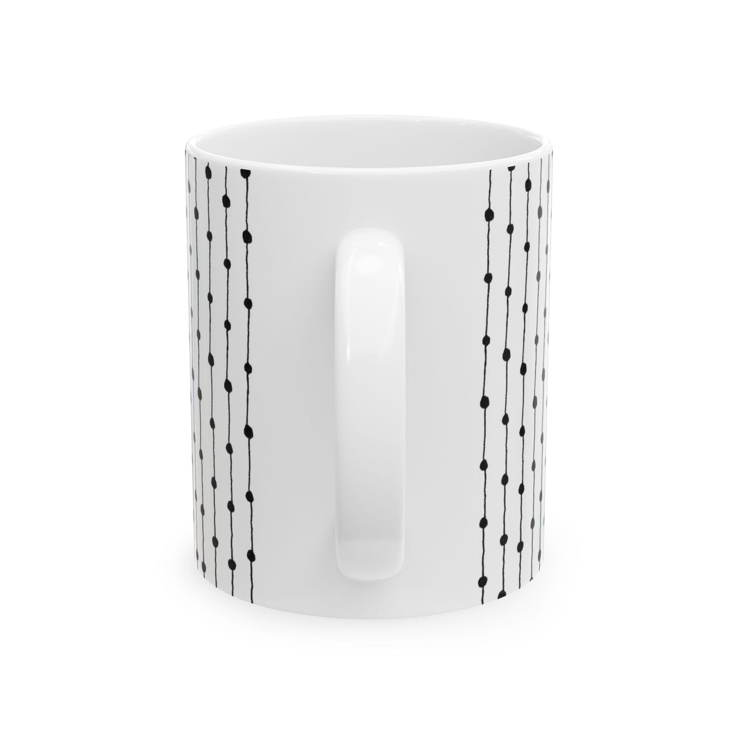 Pin Stripe White / Black Cup