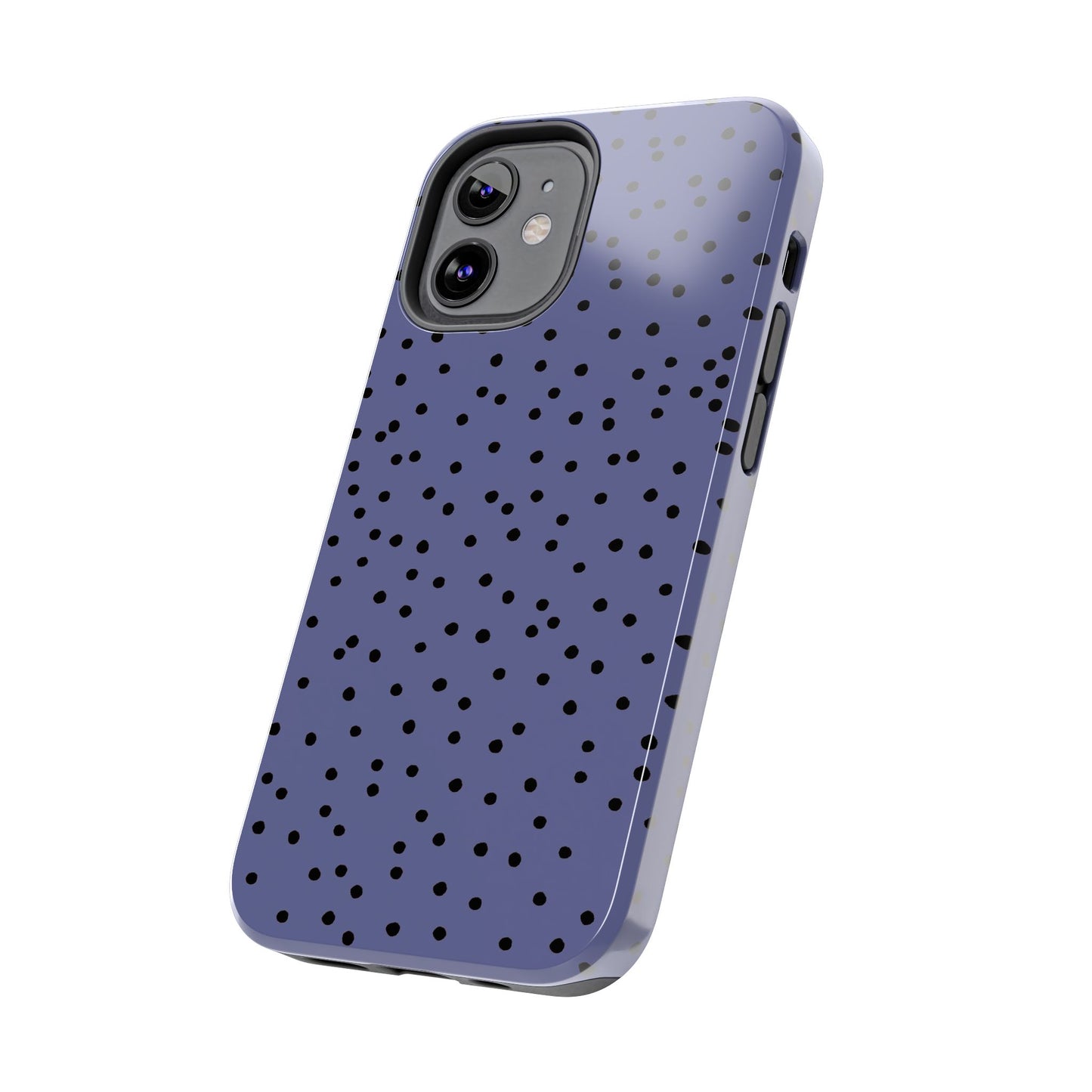 Dinky Dots Blue / Black Phone Case