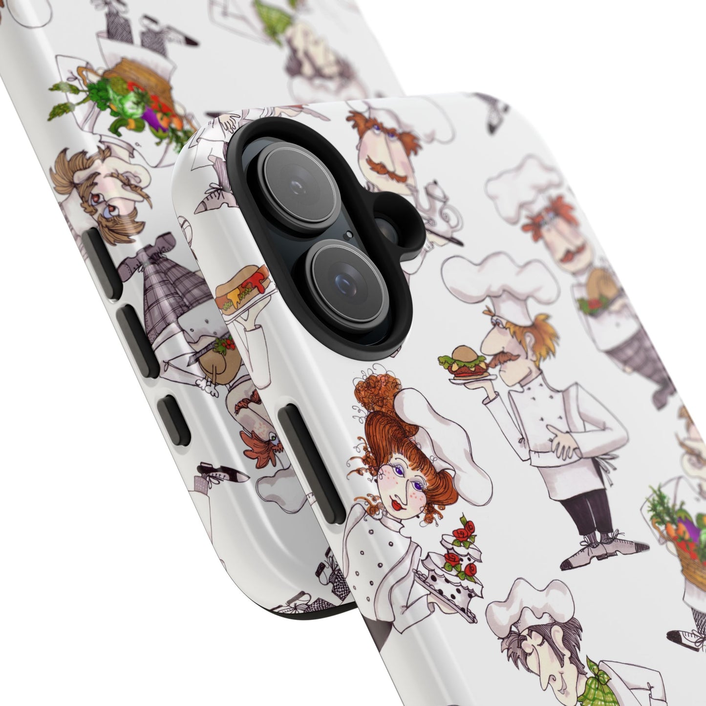 Tossed Chefs White Phone Case