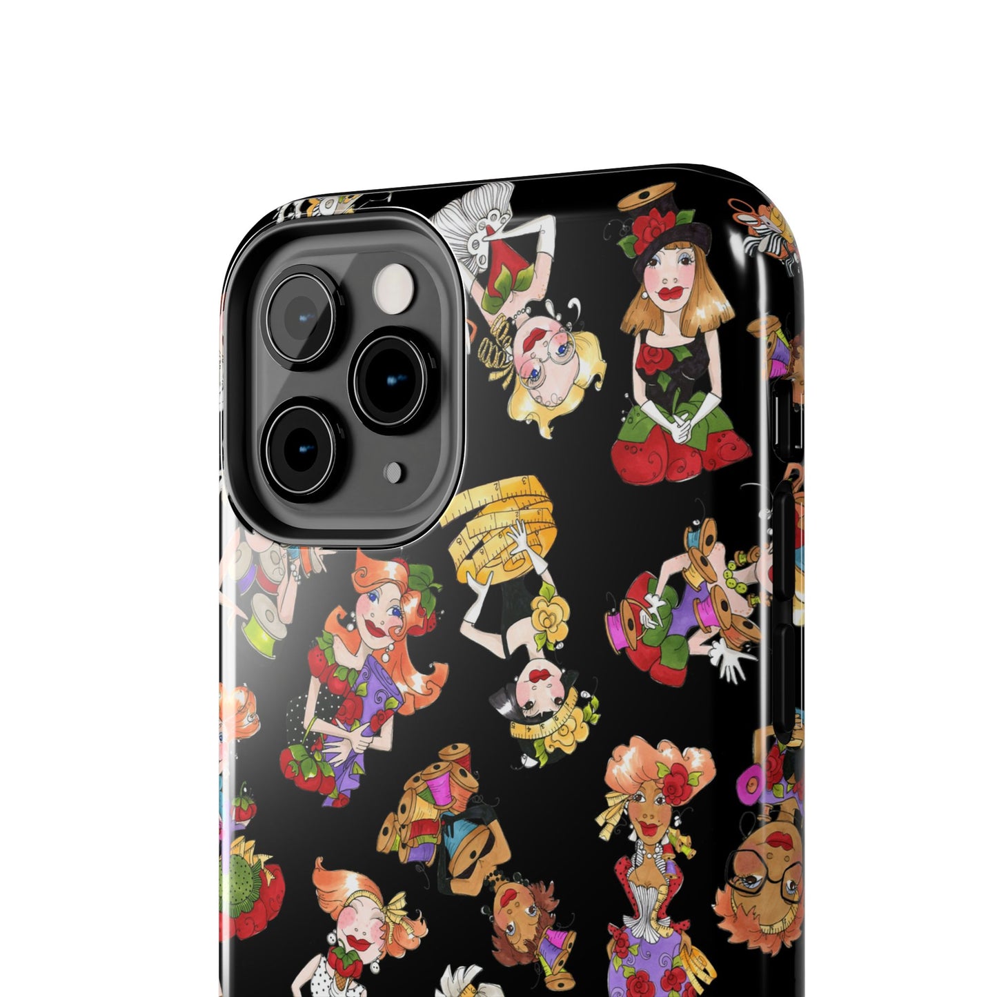 Curious Toss Black Phone Case