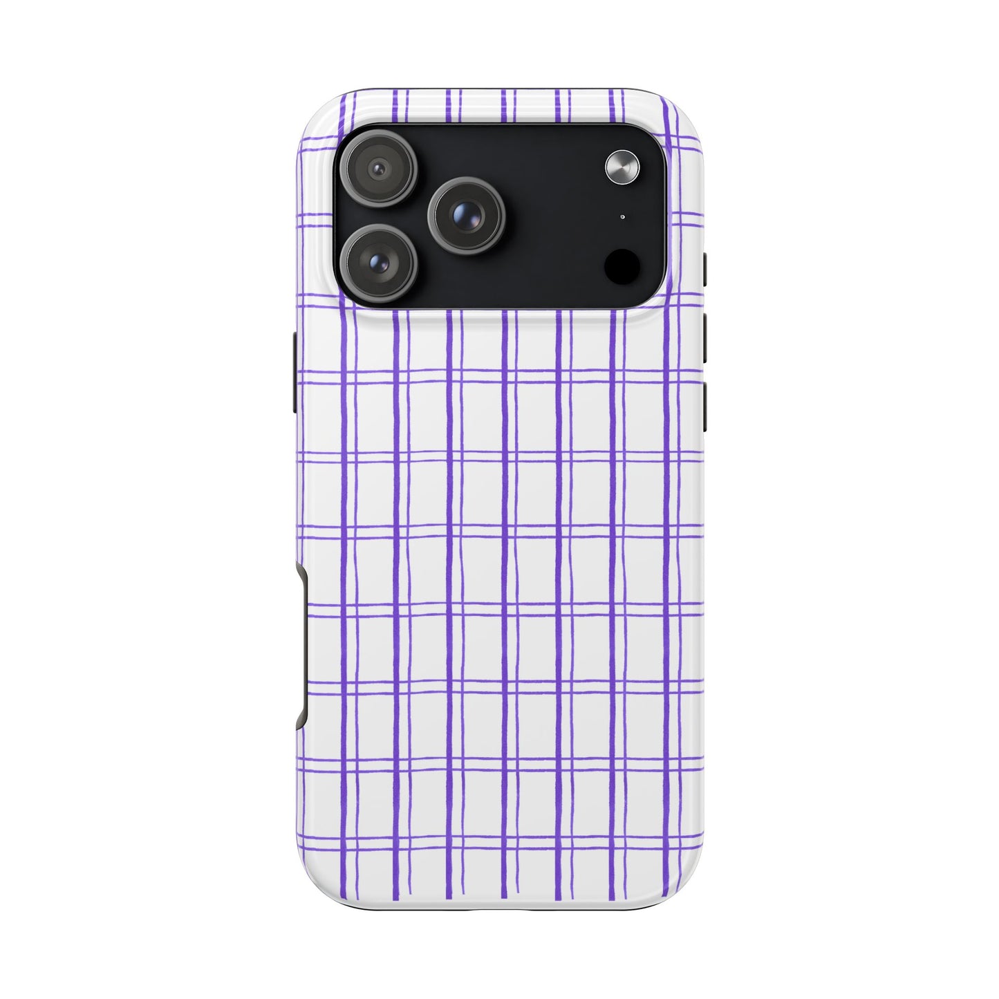 Kitchen Plaid White / Blue Phone Case