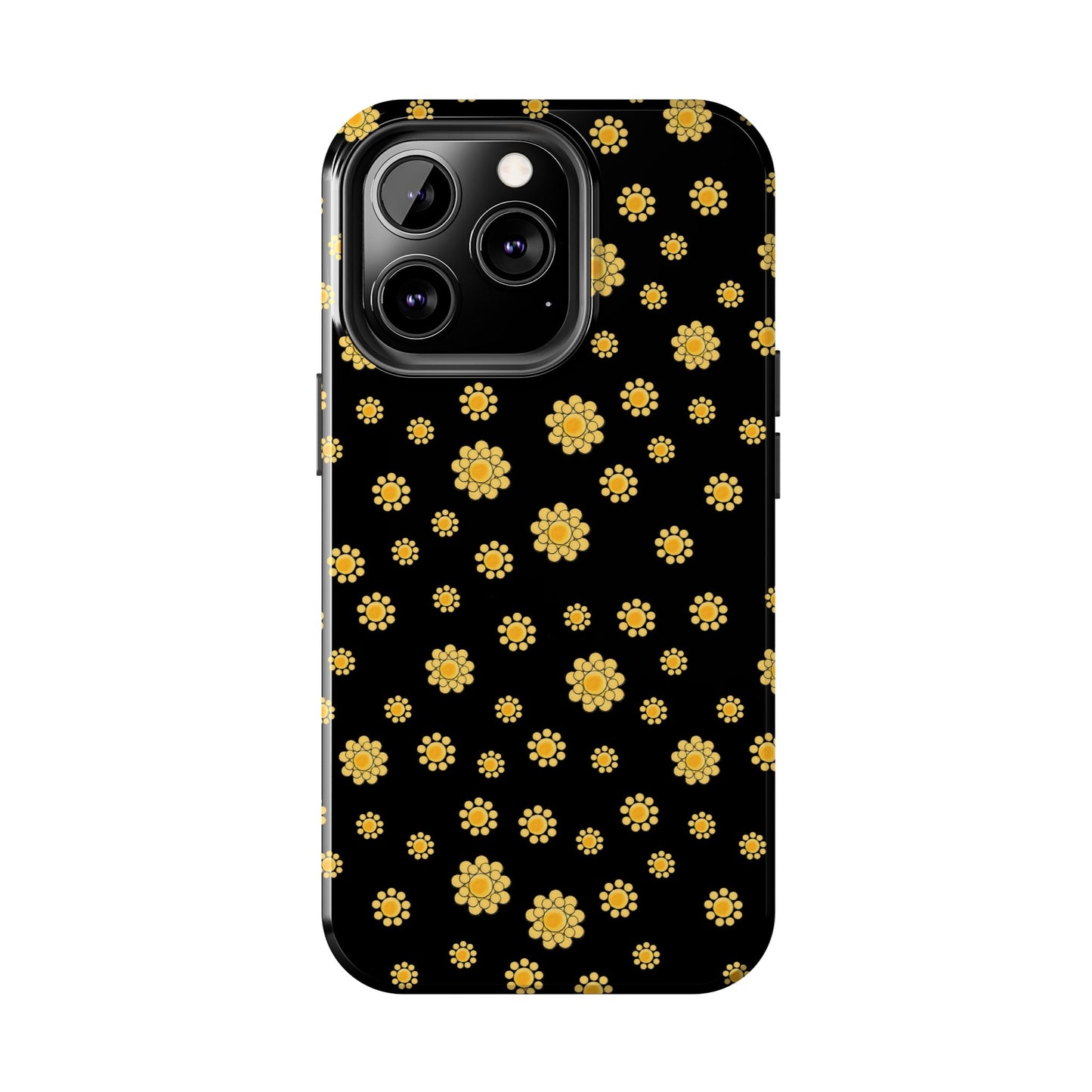 Bandana Dots Black / Yellow Phone Case
