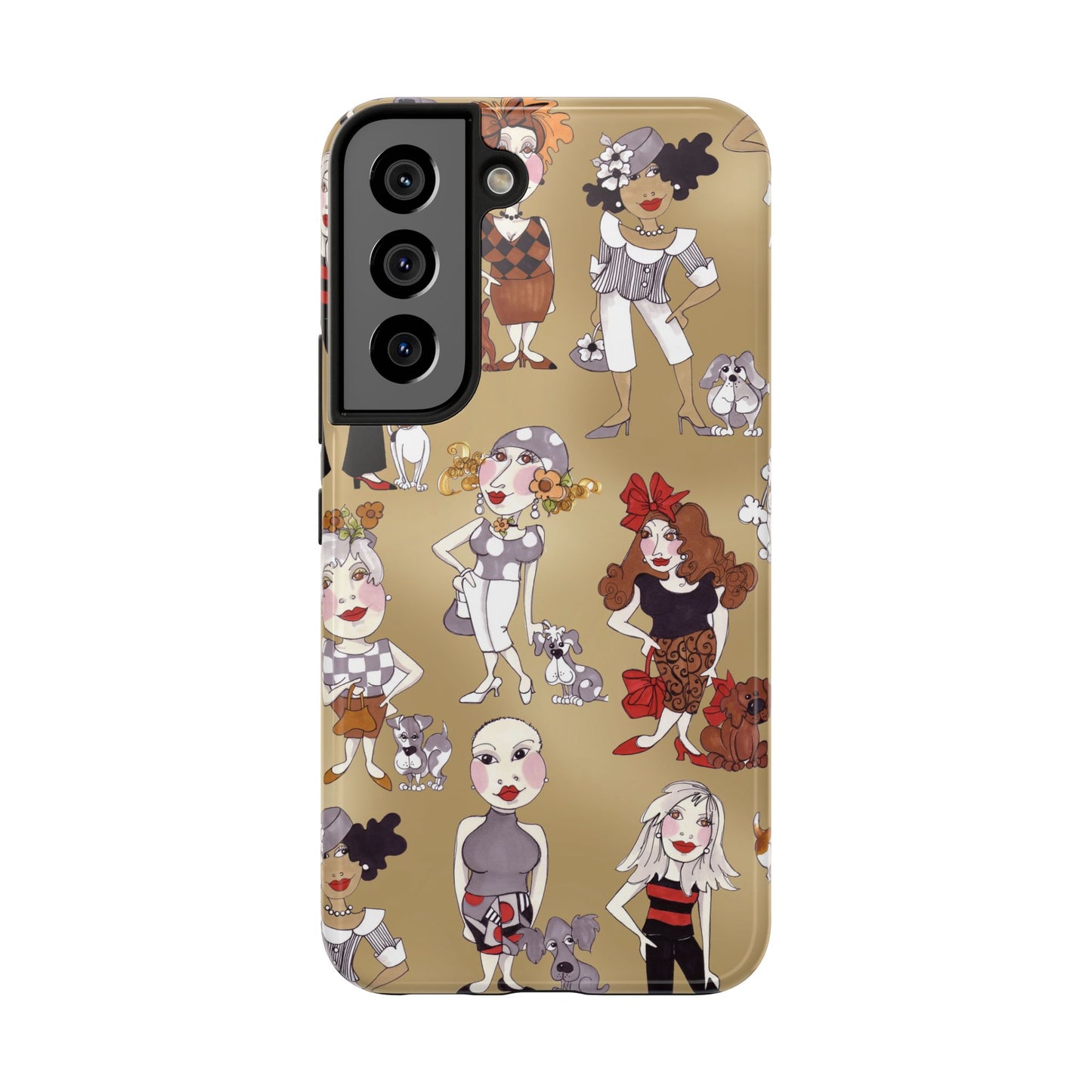 Dog Ladies Tan Phone Case