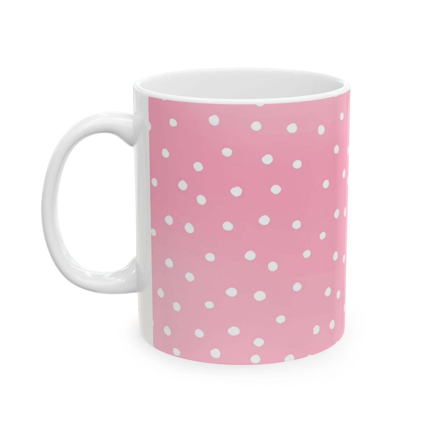 Dinky Dots Pink / White Cup