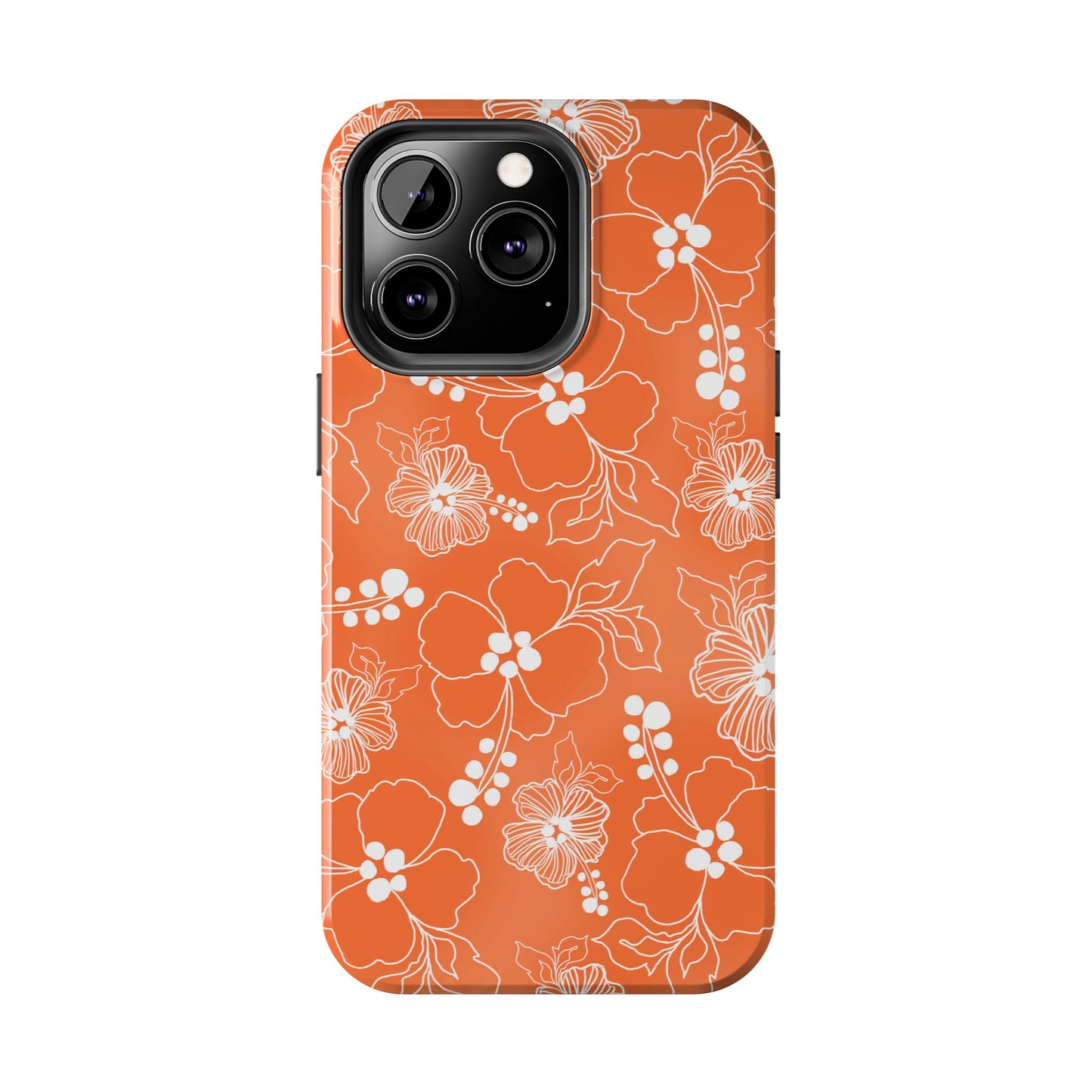 Lacey Hibiscus Coral Phone Case
