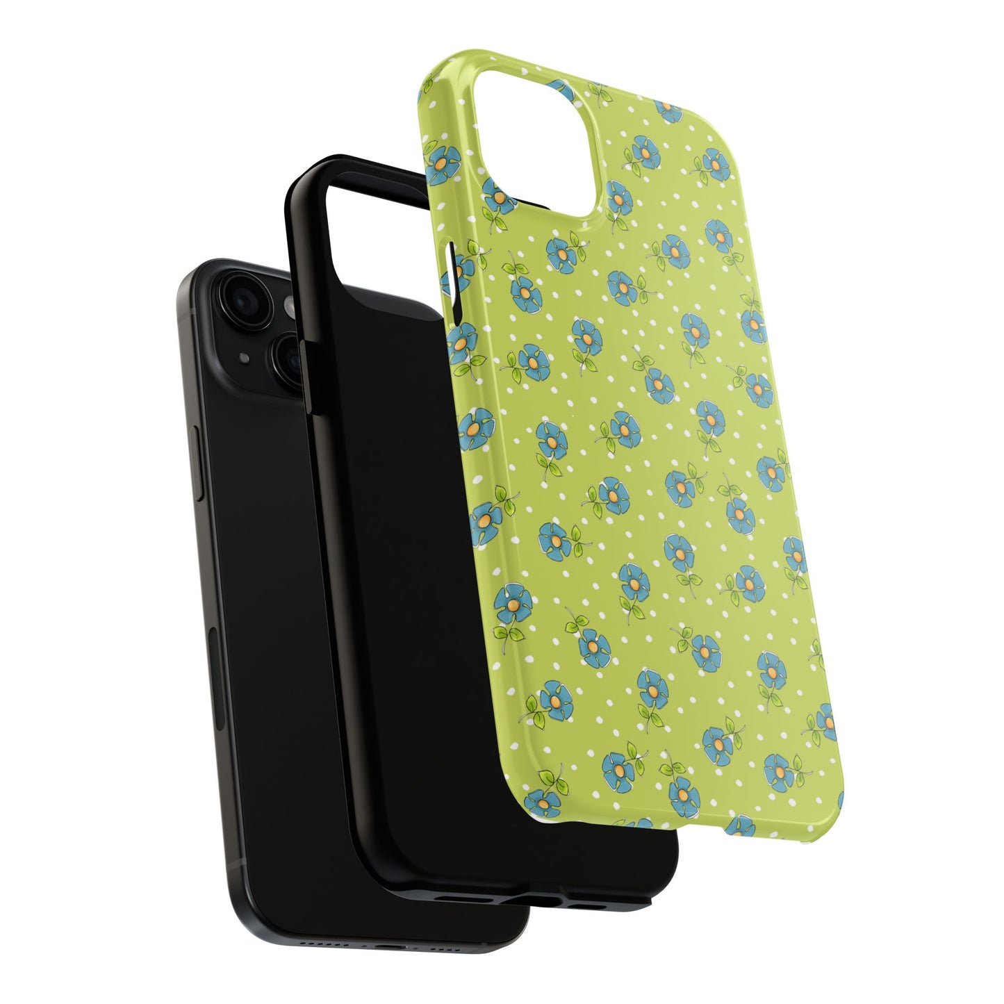 Daisy Dots Green Phone Case