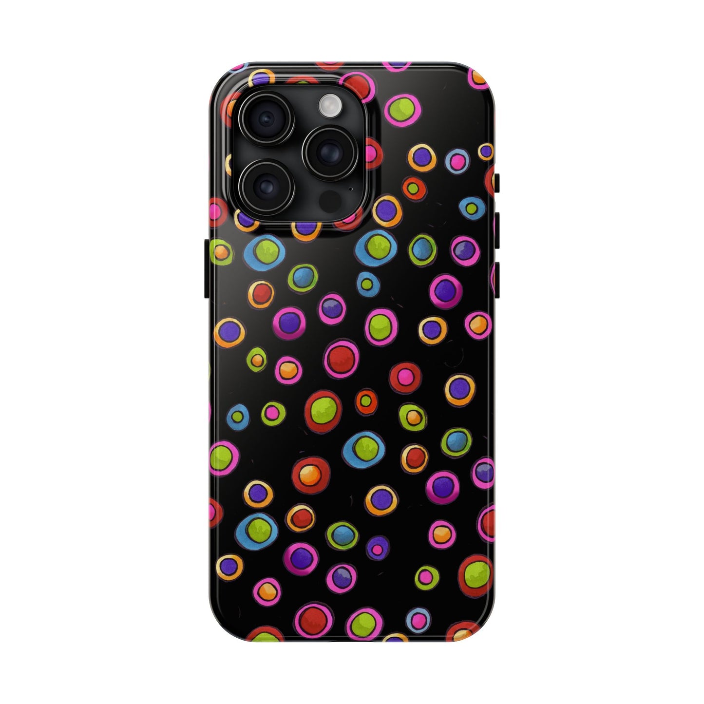 Dopey Dots Black Phone Case