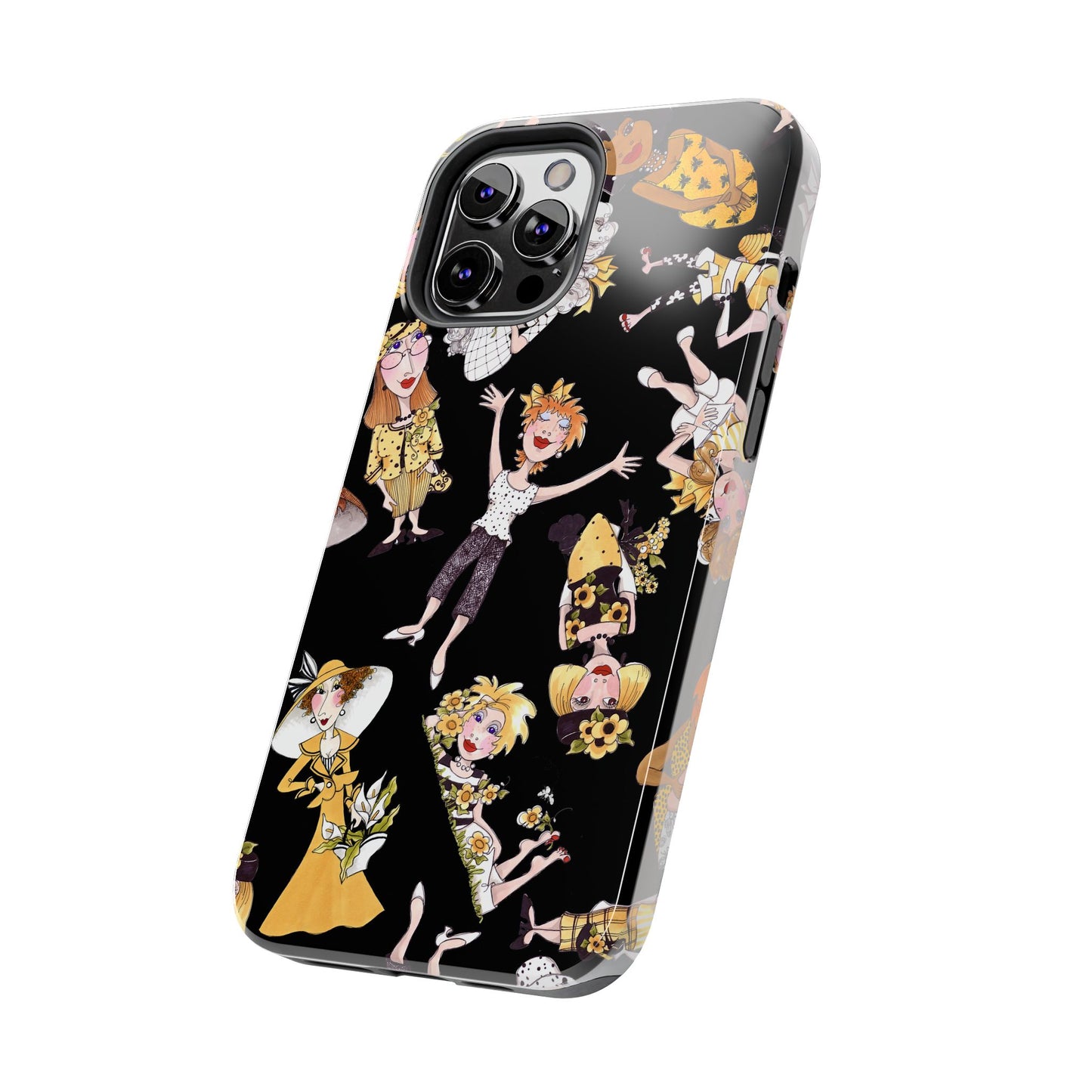 Bee Tossed Black Phone Case