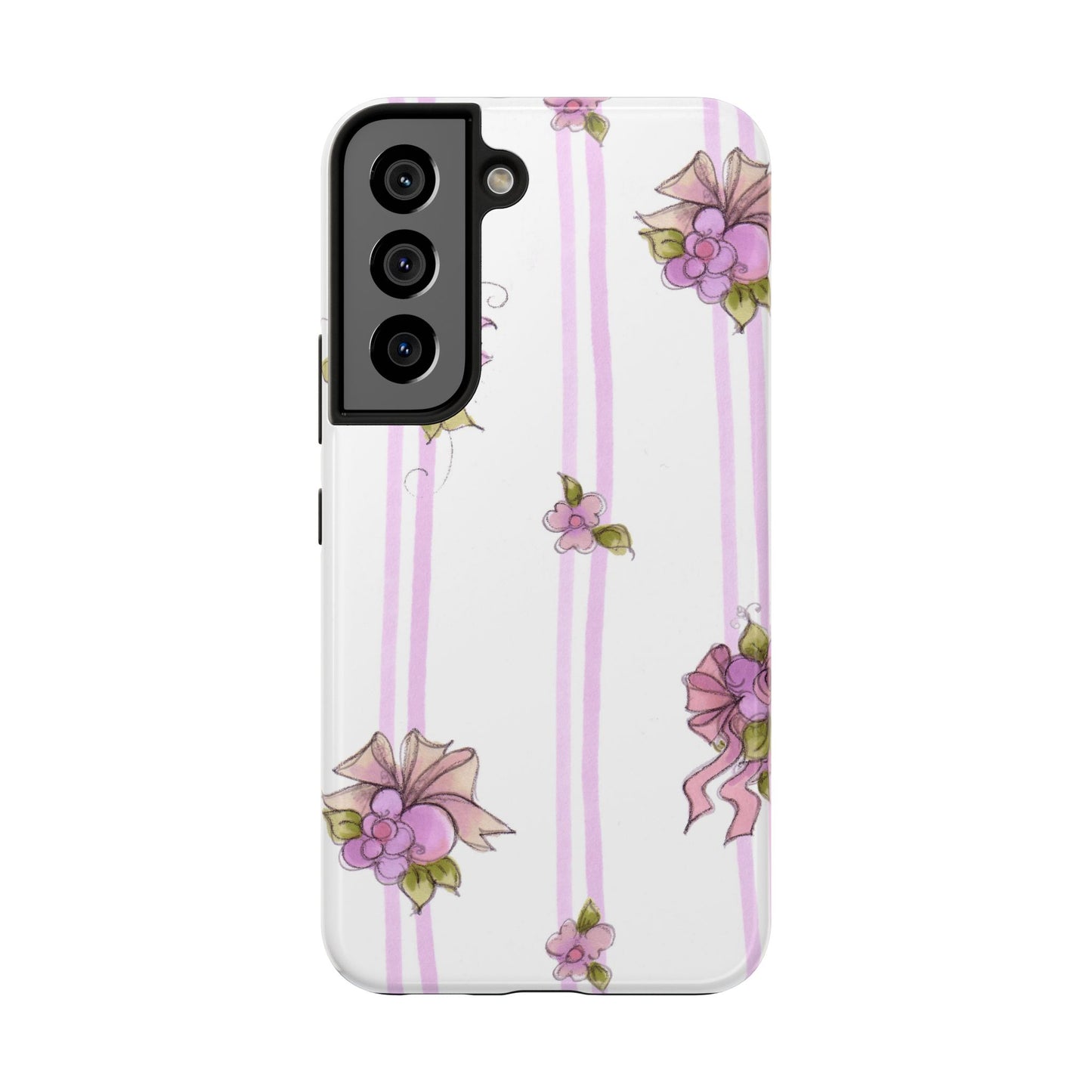 Flower Model Flower Stripe Phone Case