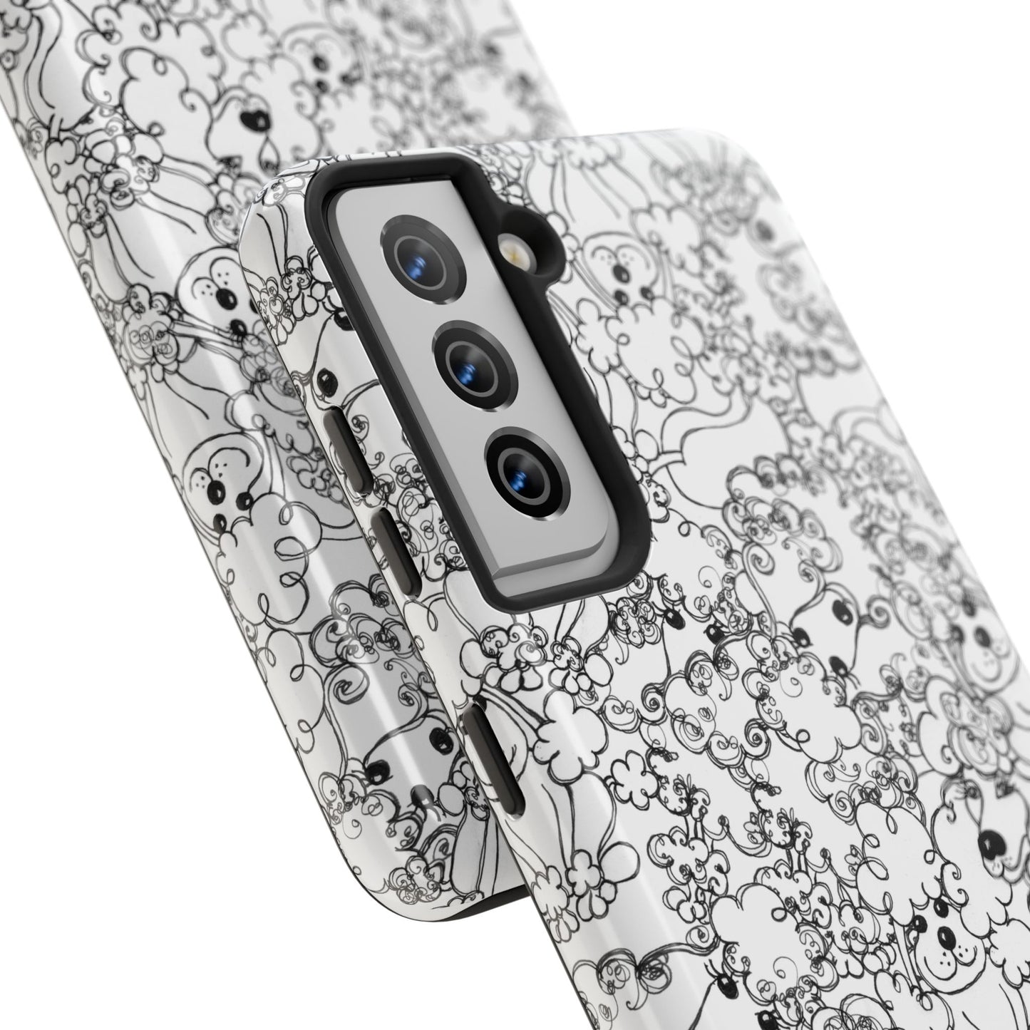 Poodle Party White Phone Case