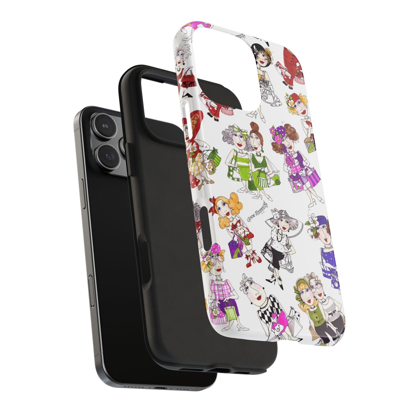 Gone Shopping Tossed White Phone Case