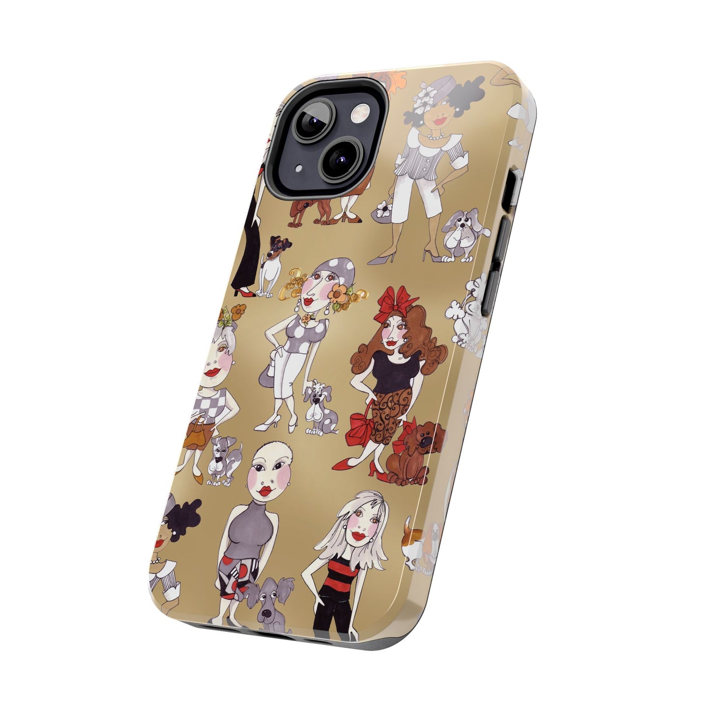 Dog Ladies Tan Phone Case
