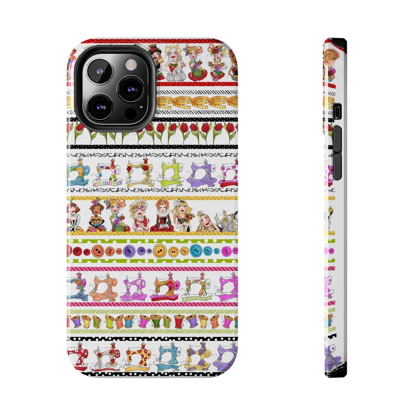 Curious Border White Phone Case