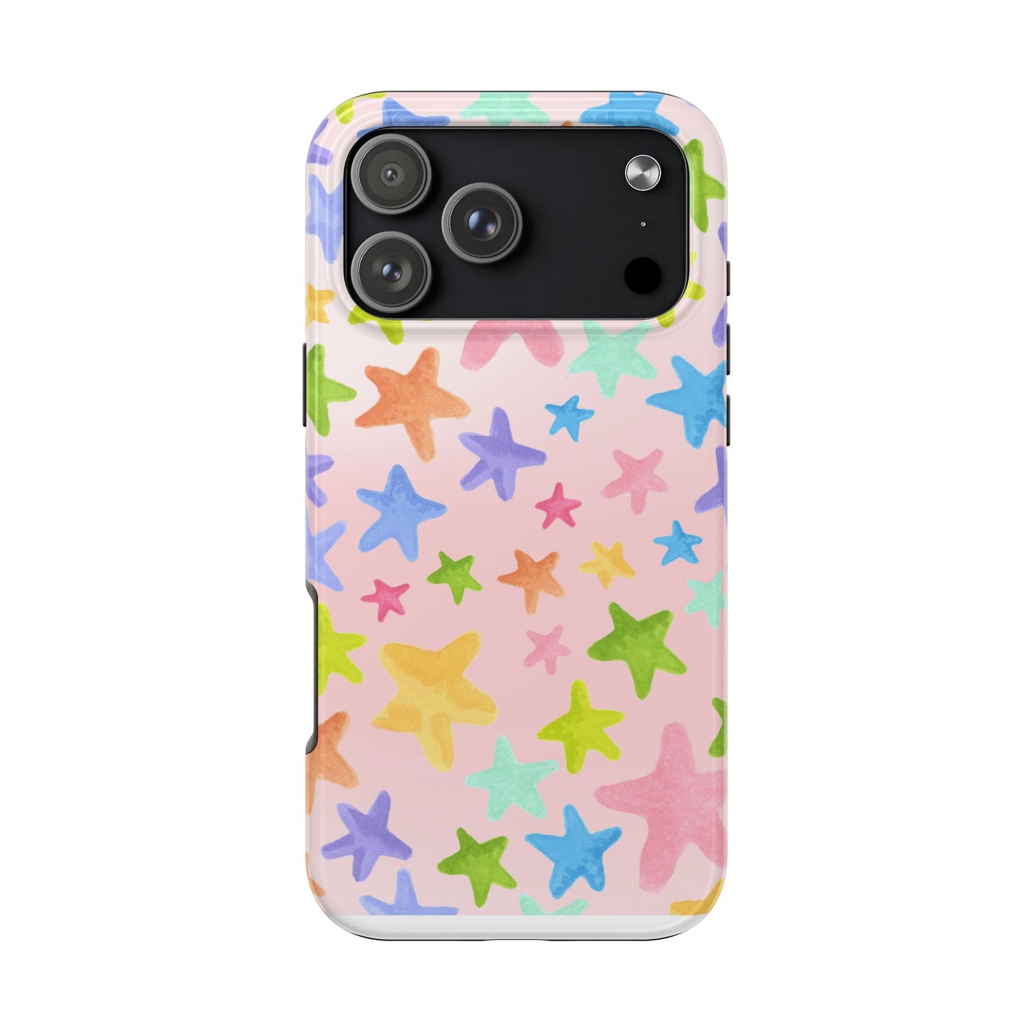 Happy Stars Pink Phone Case