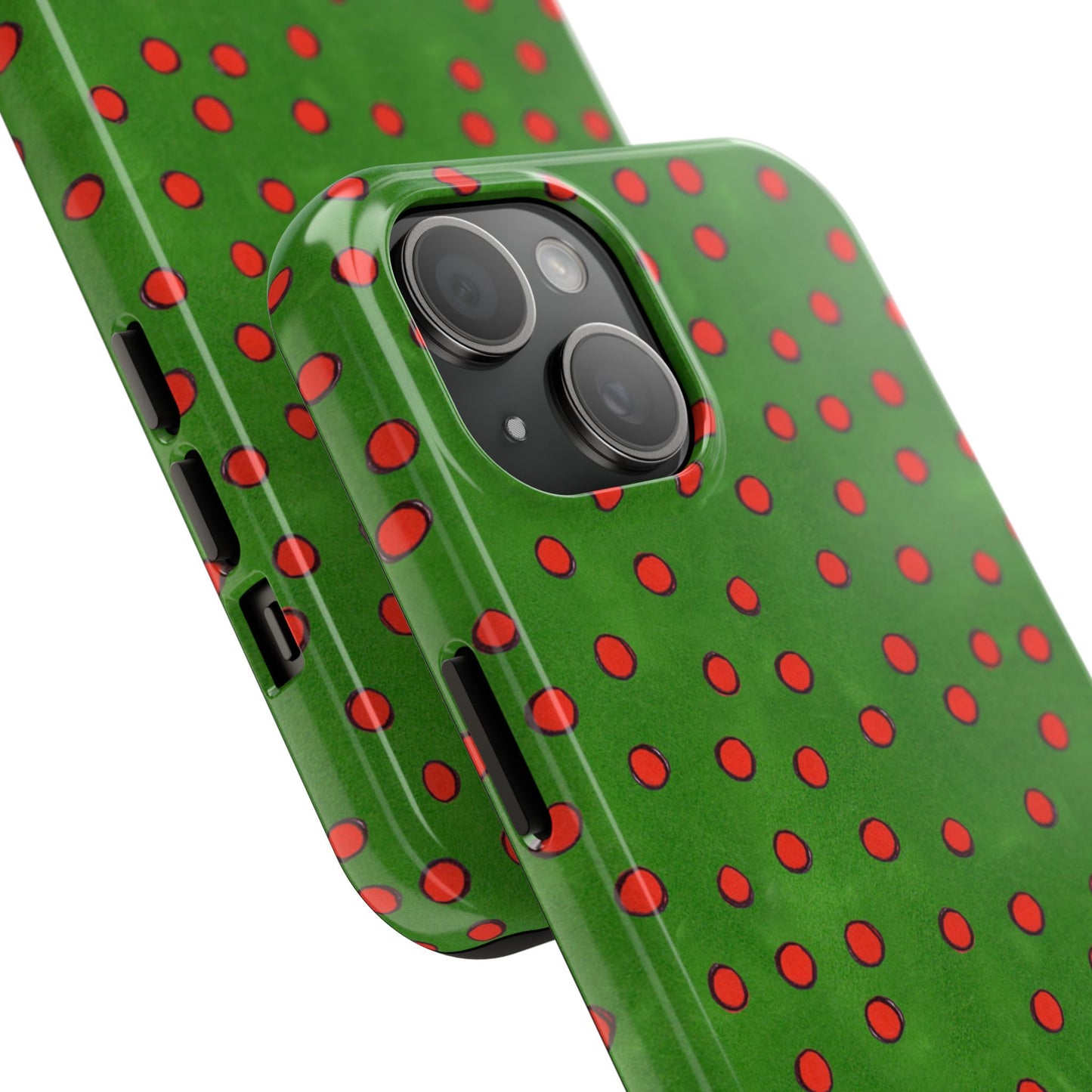 Dinky Dots Green / Red Phone Case