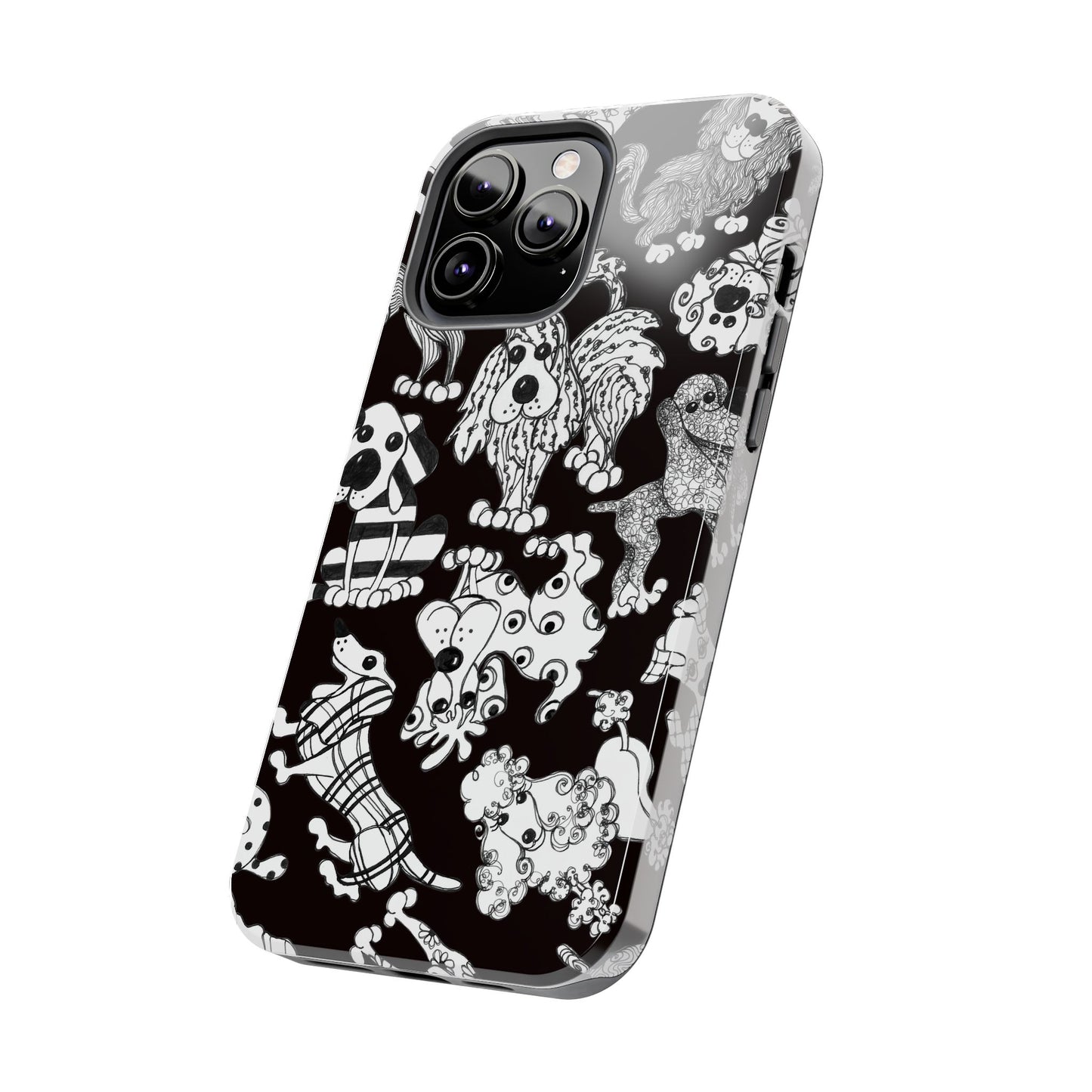 Dear Doggies Black Phone Case