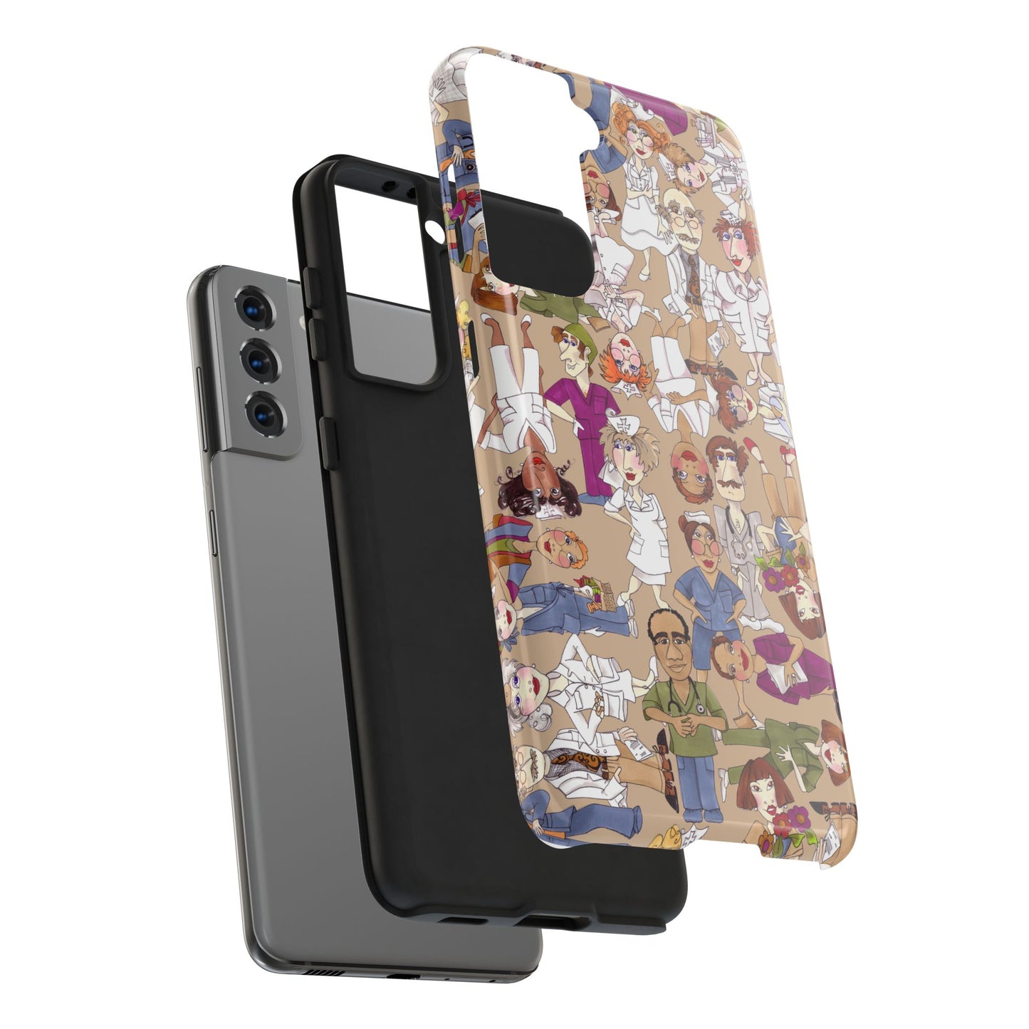 Diverse Nurse Khaki Phone Case