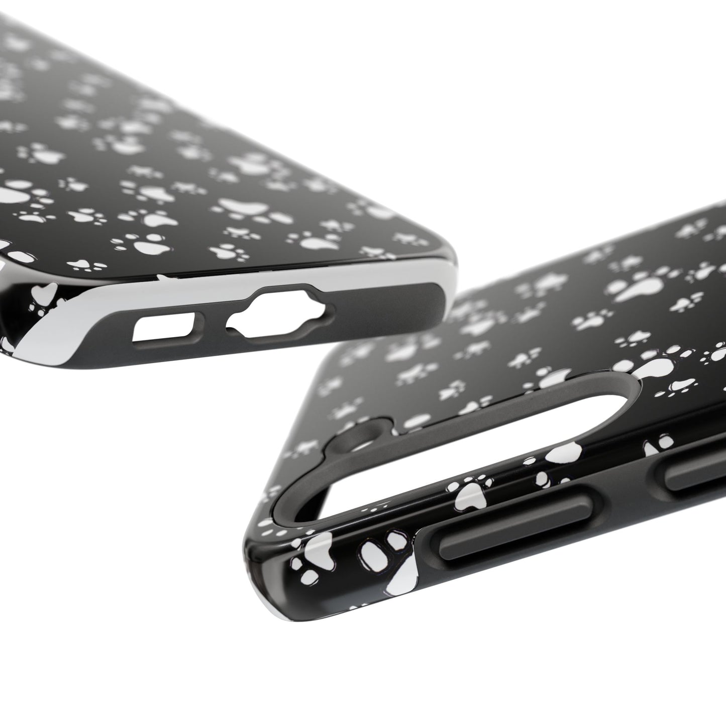 Paw Flakes Black Phone Case