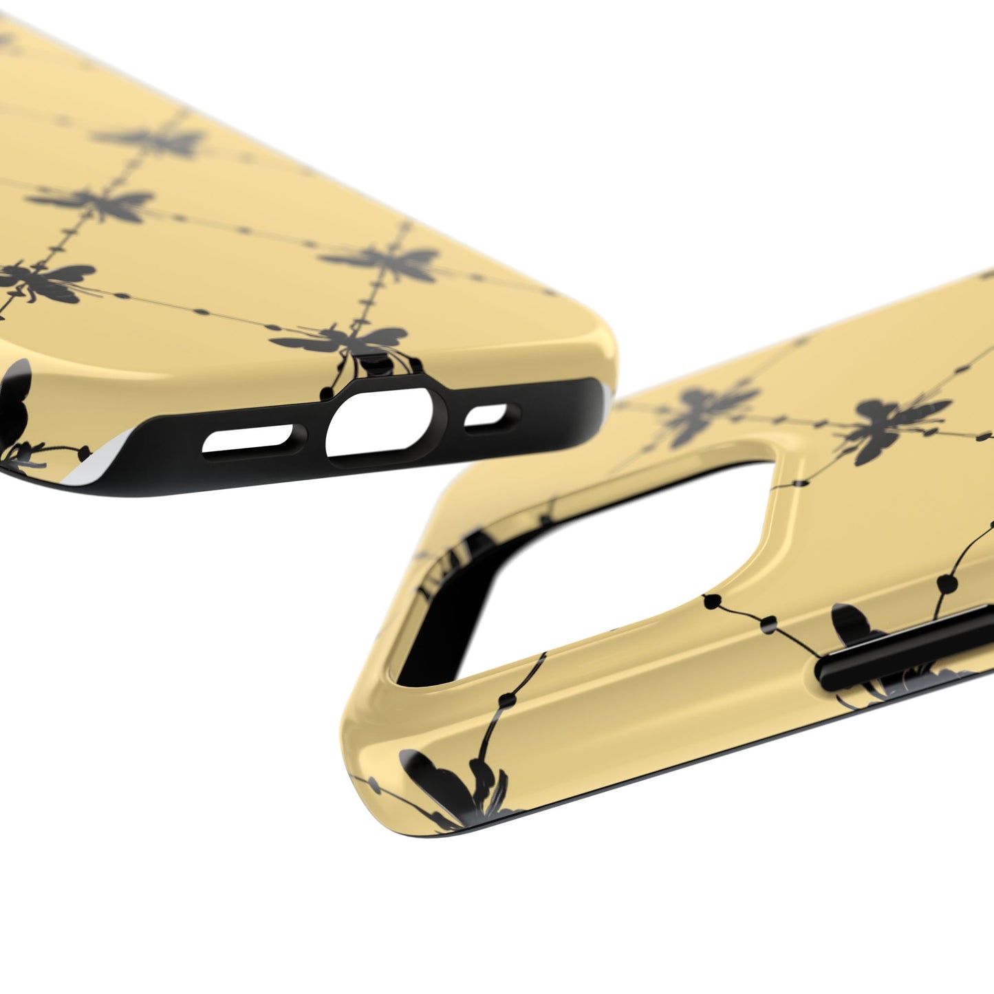 Beaded Bees Yellow Phone Case