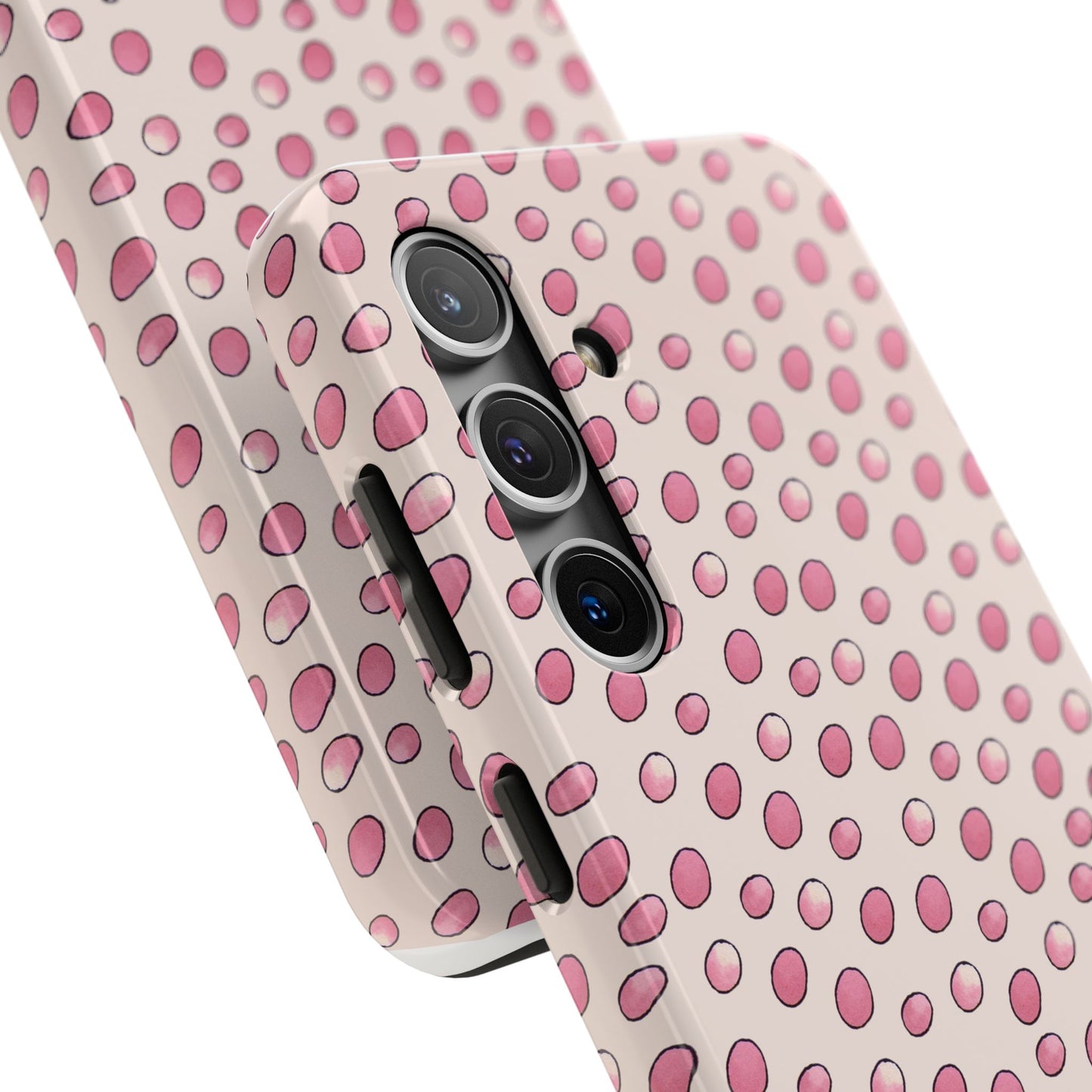Egg Dots Vanilla / Pink Phone Case