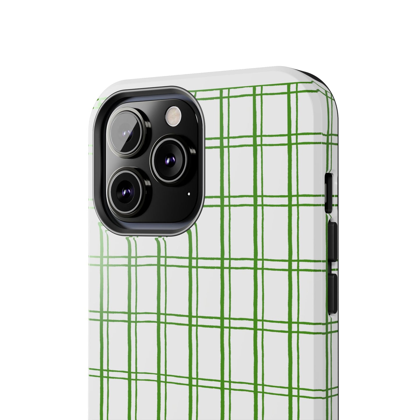 Little Plaid White / Green Phone Case